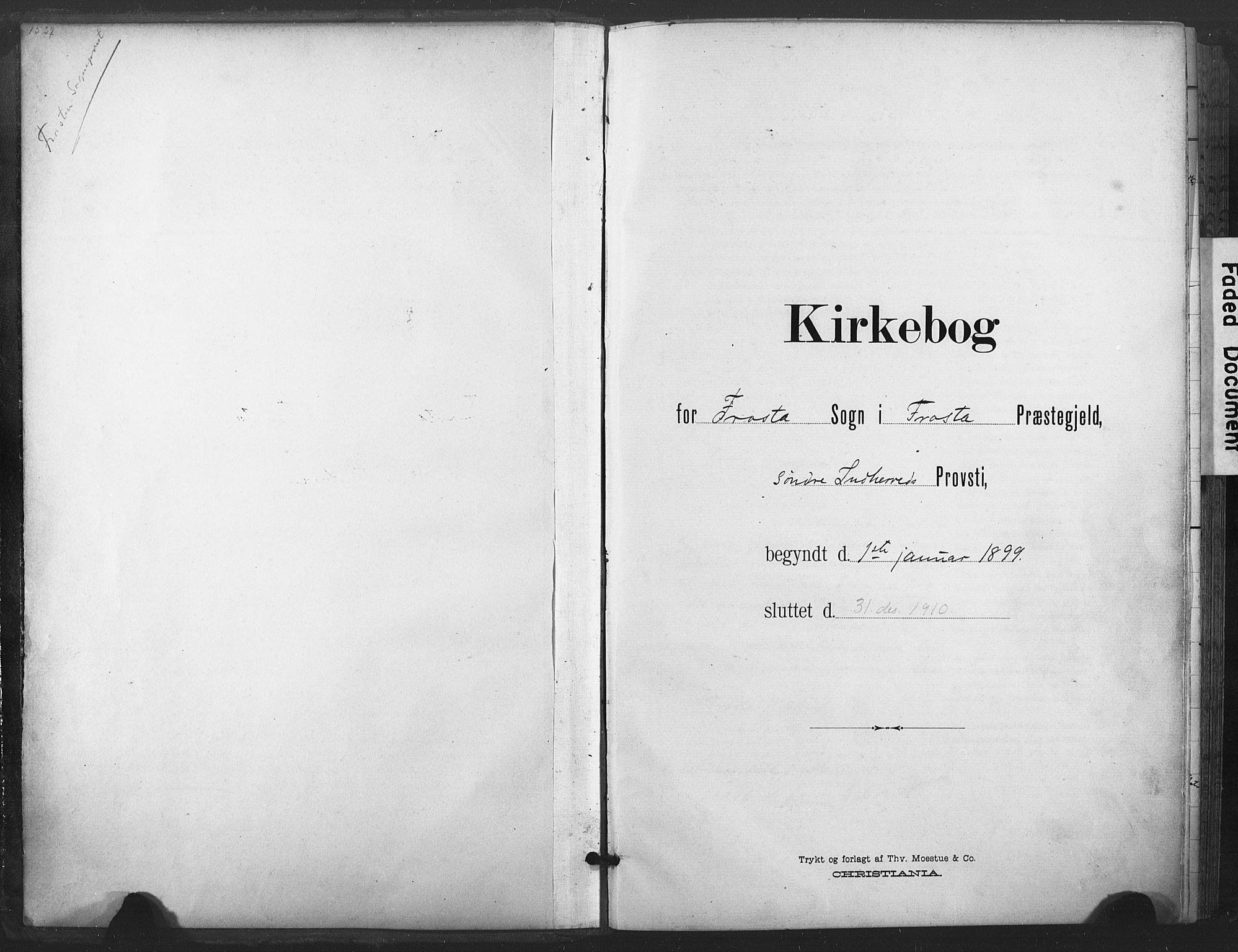 Ministerialprotokoller, klokkerbøker og fødselsregistre - Nord-Trøndelag, SAT/A-1458/713/L0122: Ministerialbok nr. 713A11, 1899-1910