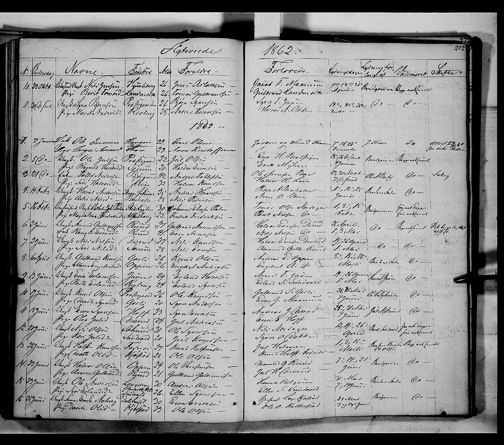 Nord-Aurdal prestekontor, AV/SAH-PREST-132/H/Ha/Haa/L0004: Ministerialbok nr. 4, 1842-1863, s. 202
