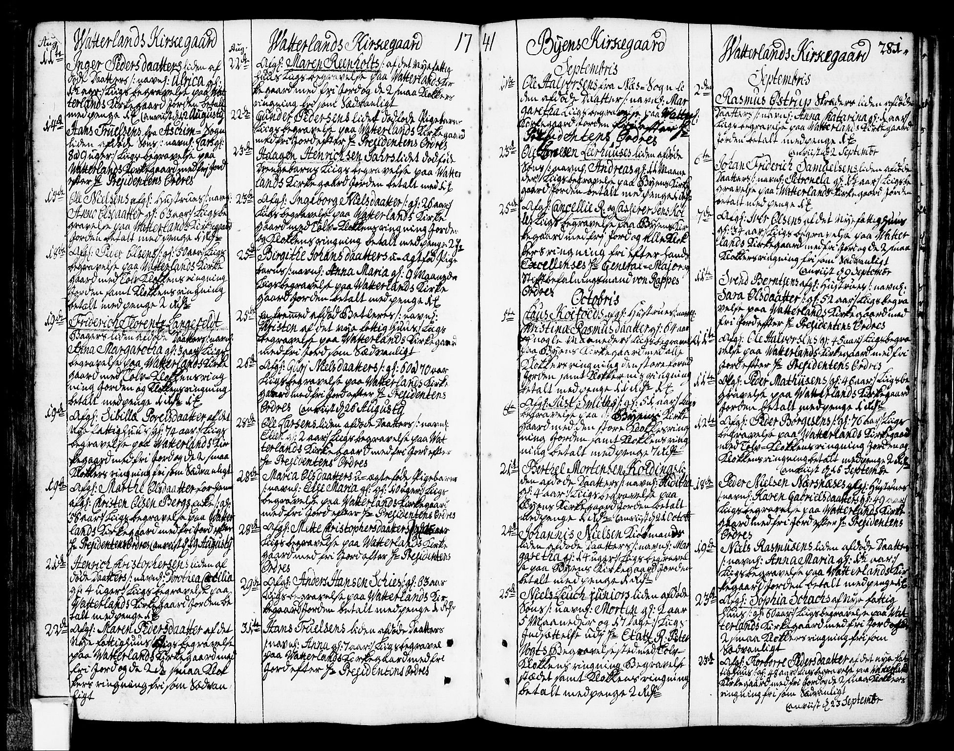 Oslo domkirke Kirkebøker, SAO/A-10752/F/Fa/L0003: Ministerialbok nr. 3, 1731-1743, s. 281