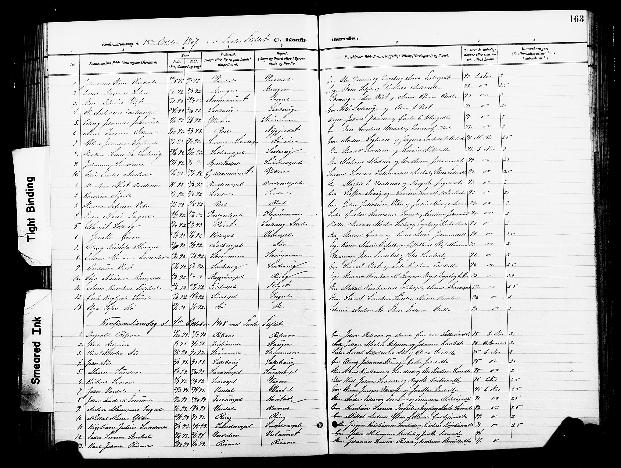 Ministerialprotokoller, klokkerbøker og fødselsregistre - Nord-Trøndelag, AV/SAT-A-1458/730/L0302: Klokkerbok nr. 730C05, 1898-1924, s. 163
