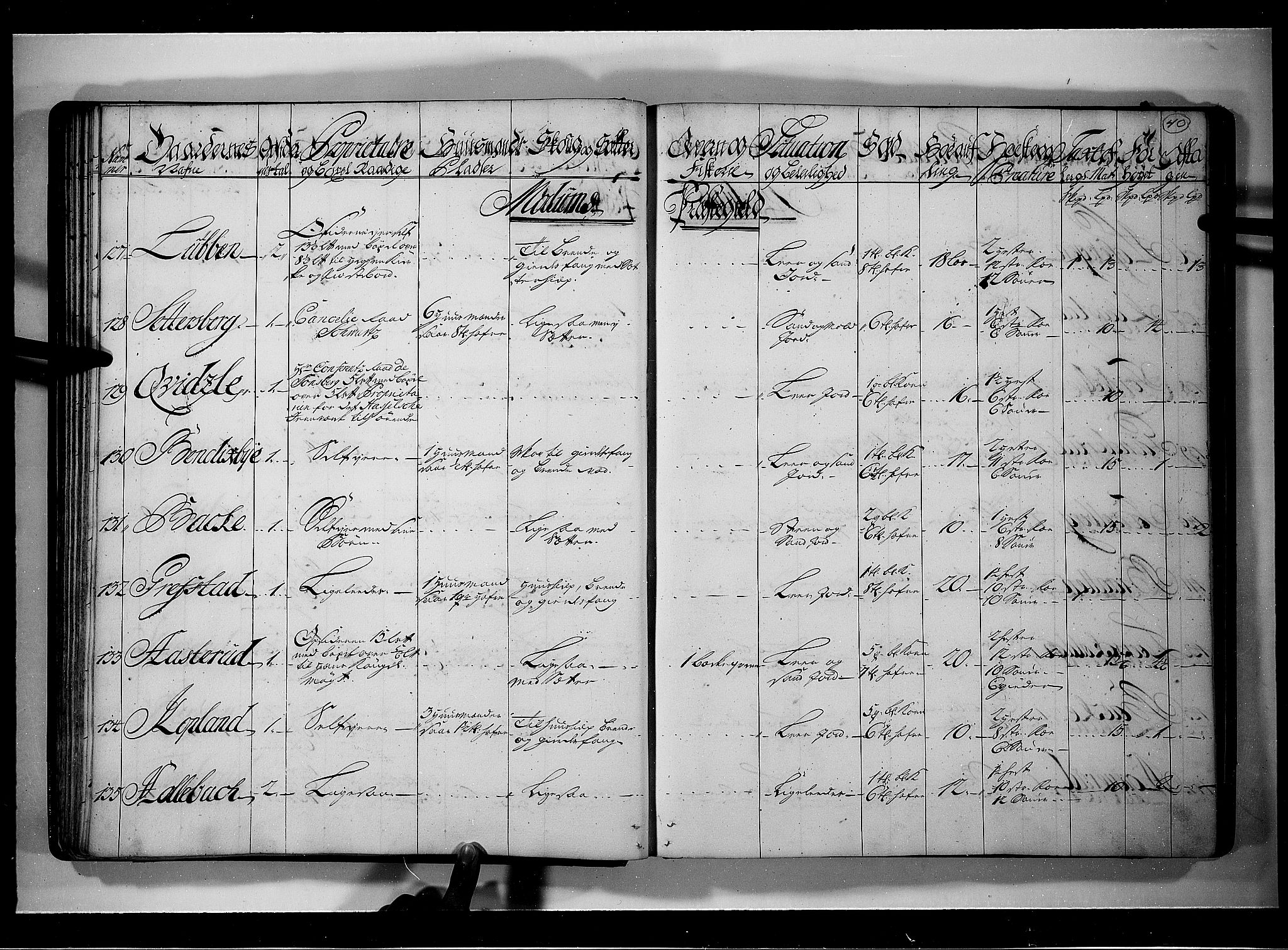 Rentekammeret inntil 1814, Realistisk ordnet avdeling, AV/RA-EA-4070/N/Nb/Nbf/L0111: Buskerud eksaminasjonsprotokoll, 1723, s. 39b-40a