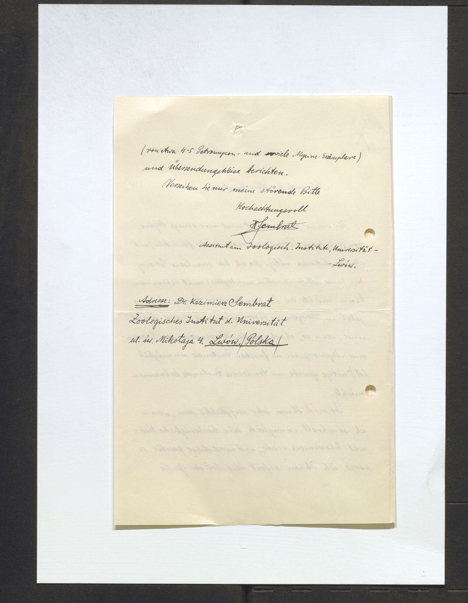 Bergens Museum, AV/SAB-A-17301/13/D/L0002: Korrespondanse , 1928-1940, s. 248