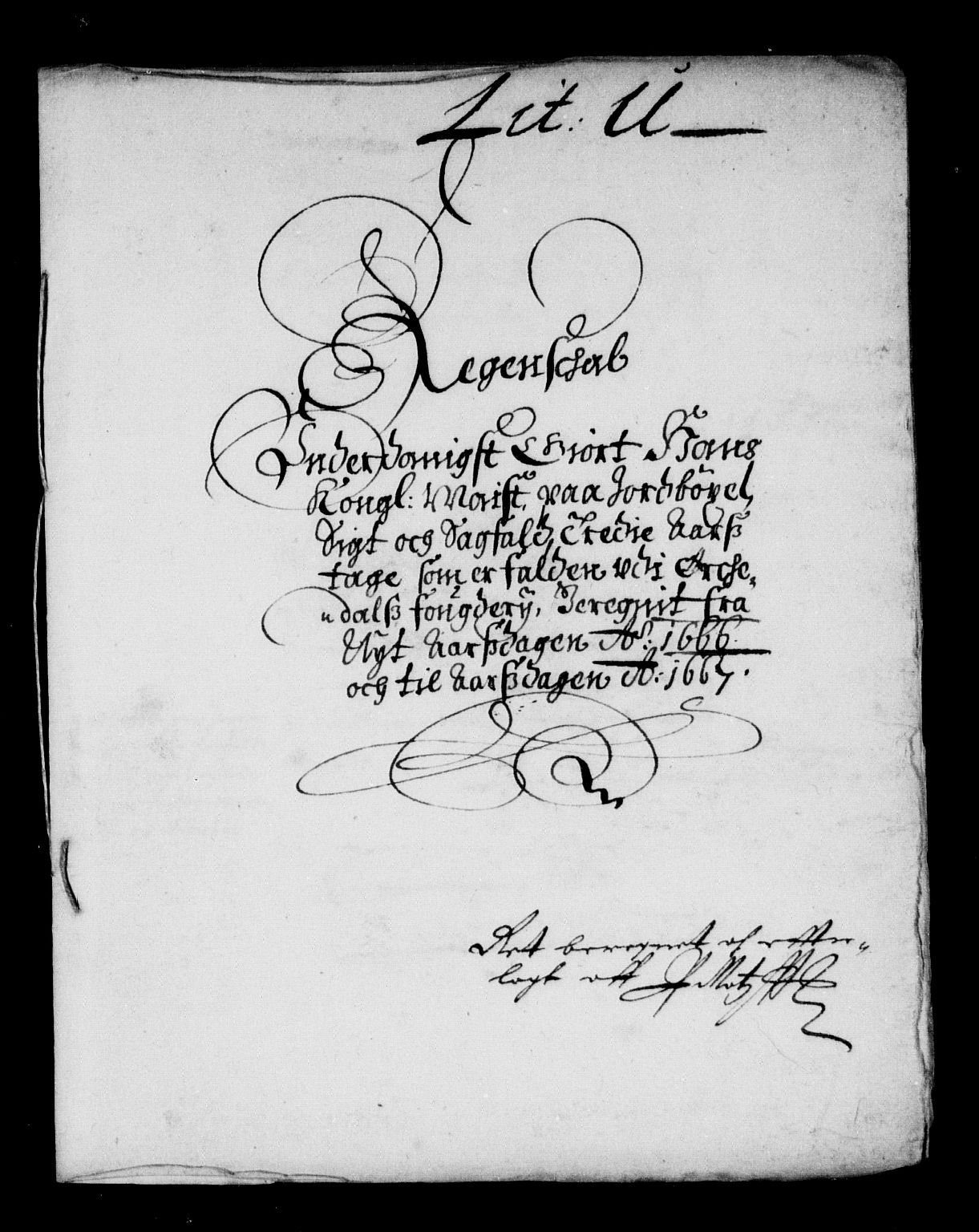 Rentekammeret inntil 1814, Reviderte regnskaper, Stiftamtstueregnskaper, Trondheim stiftamt og Nordland amt, AV/RA-EA-6044/R/Rd/L0016: Trondheim stiftamt, 1666