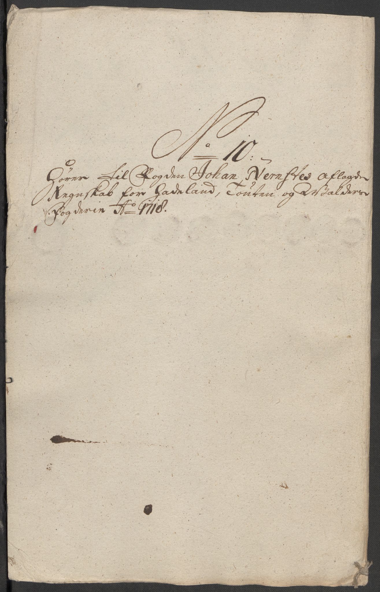 Rentekammeret inntil 1814, Reviderte regnskaper, Fogderegnskap, AV/RA-EA-4092/R18/L1320: Fogderegnskap Hadeland, Toten og Valdres, 1718, s. 29