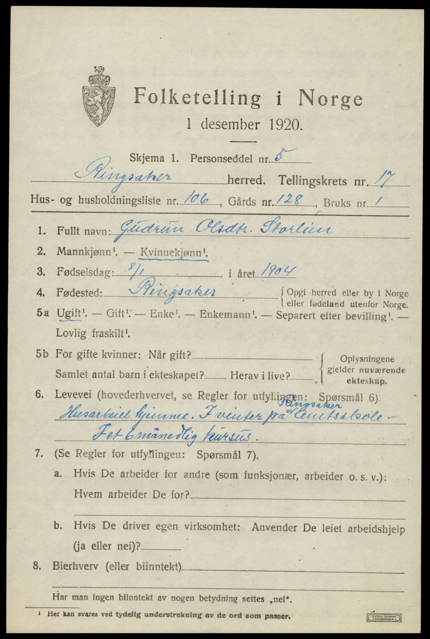 SAH, Folketelling 1920 for 0412 Ringsaker herred, 1920, s. 24902