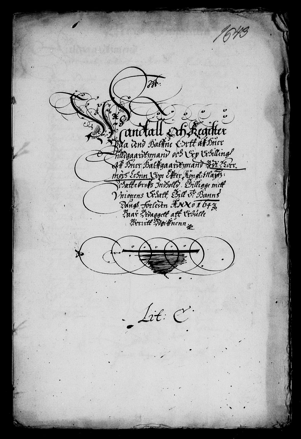 Rentekammeret inntil 1814, Reviderte regnskaper, Lensregnskaper, AV/RA-EA-5023/R/Rb/Rbw/L0080: Trondheim len, 1643-1644