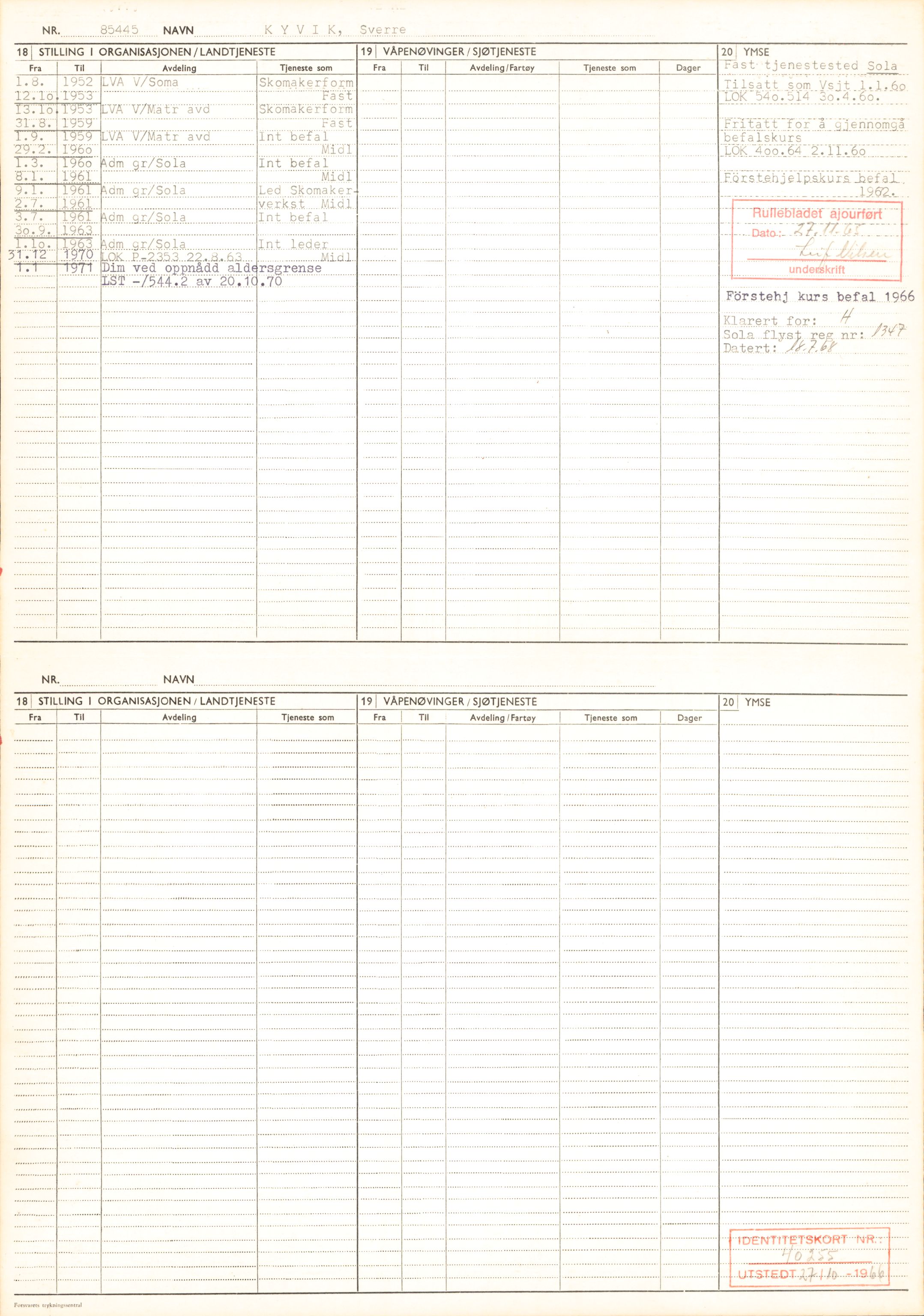 Forsvaret, Forsvarets overkommando/Luftforsvarsstaben, RA/RAFA-4079/P/Pa/L0024: Personellpapirer, 1910, s. 559