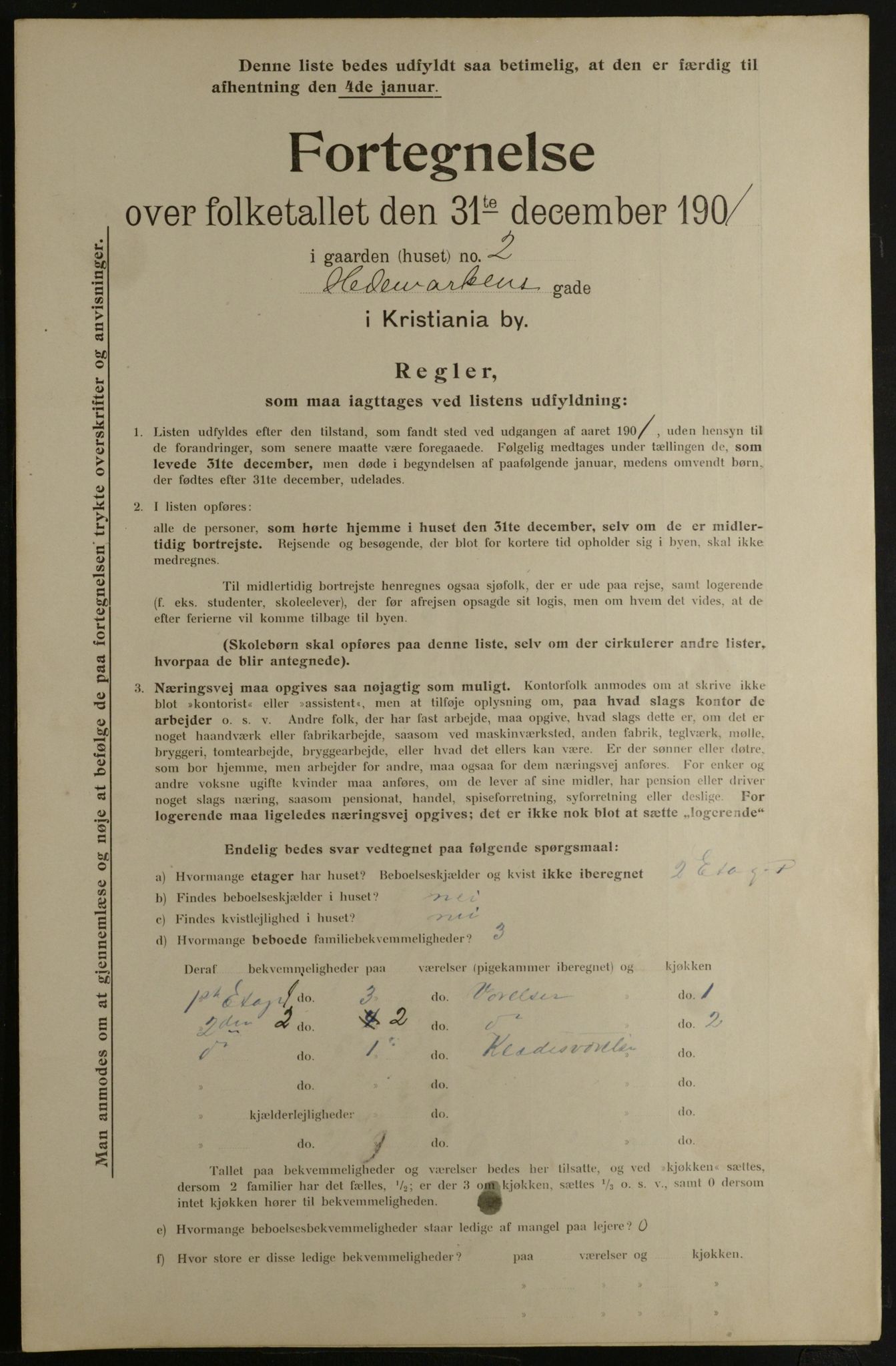 OBA, Kommunal folketelling 31.12.1901 for Kristiania kjøpstad, 1901, s. 5705