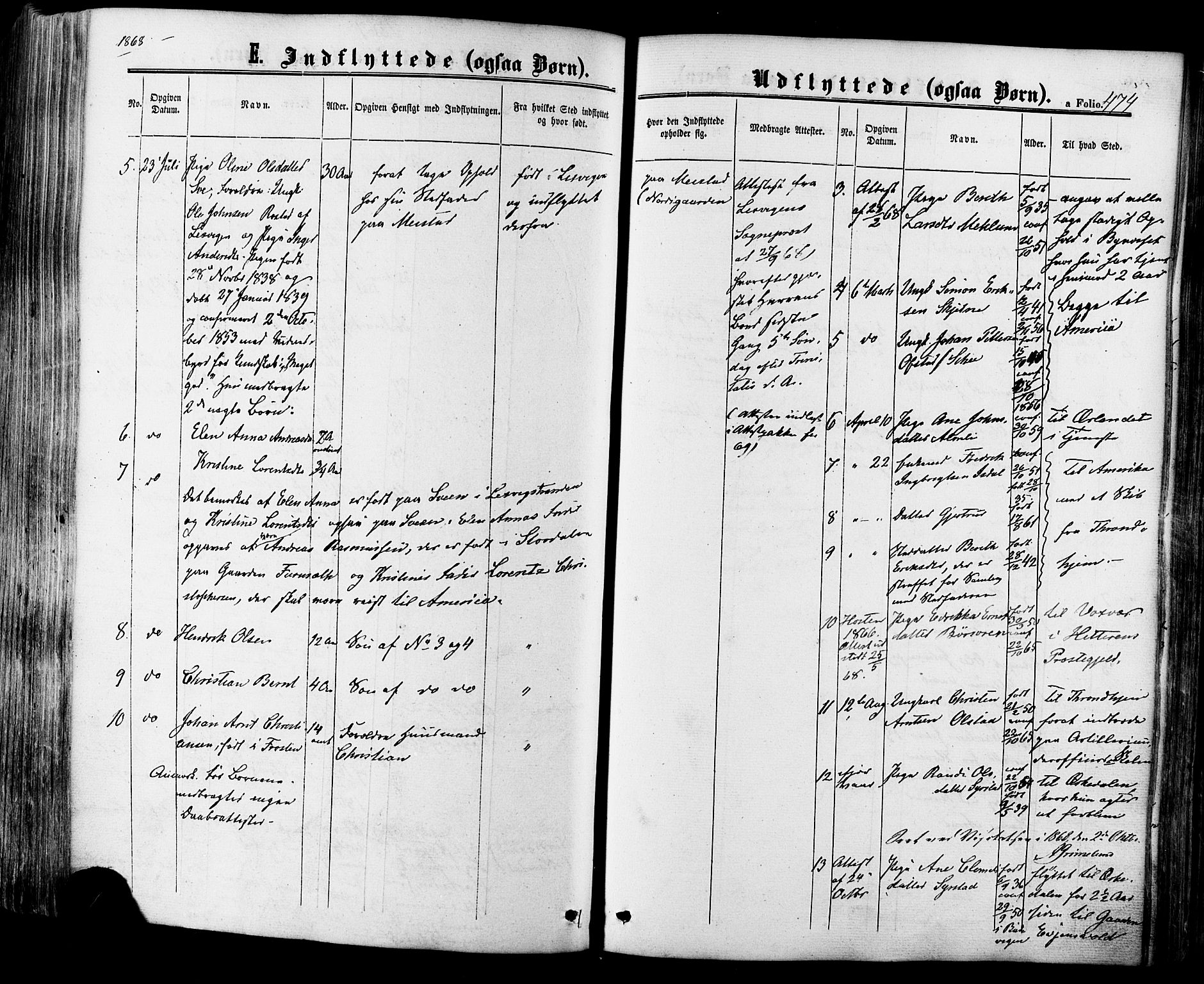 Ministerialprotokoller, klokkerbøker og fødselsregistre - Sør-Trøndelag, SAT/A-1456/665/L0772: Ministerialbok nr. 665A07, 1856-1878, s. 474