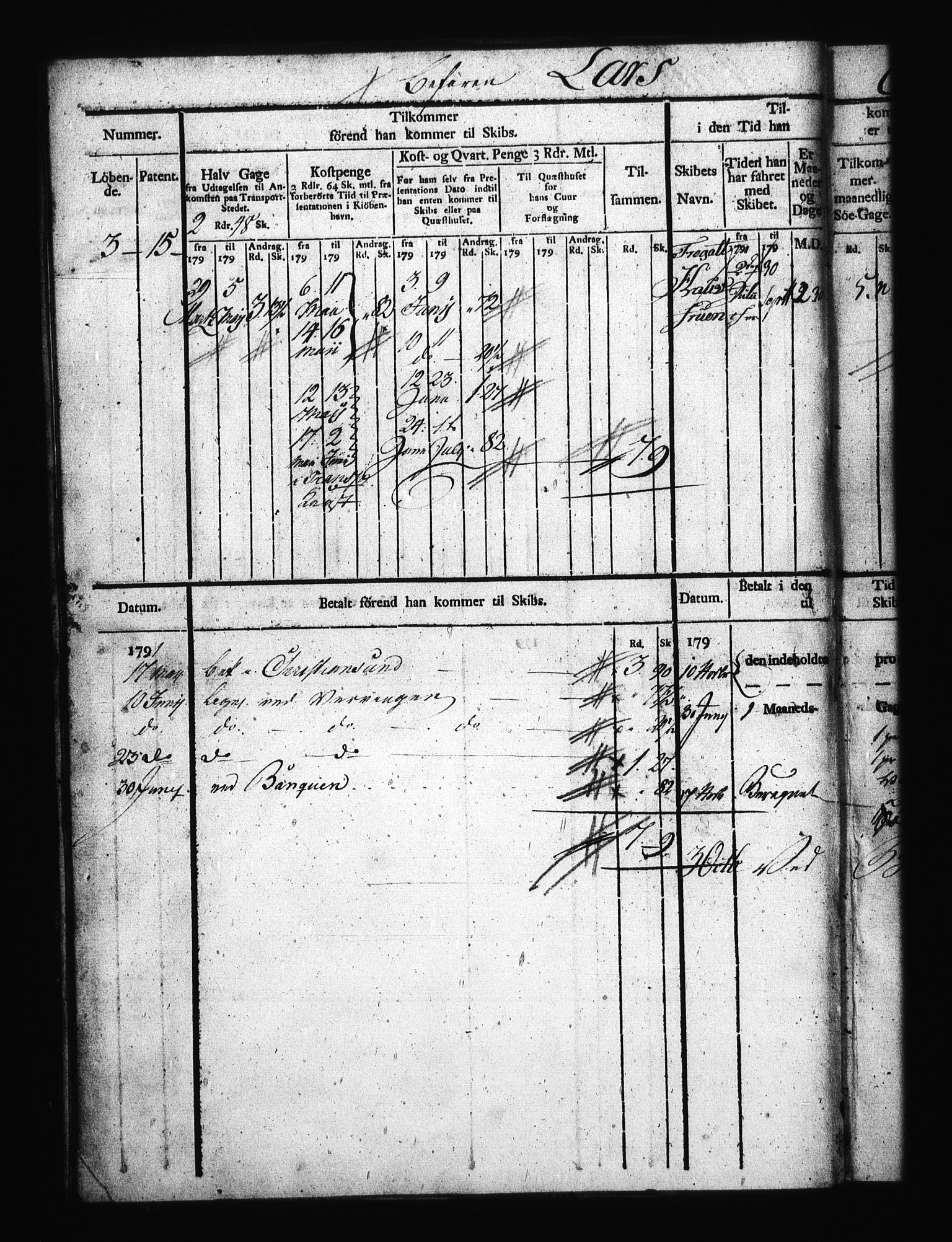 Sjøetaten, AV/RA-EA-3110/F/L0309: Trondheim distrikt, bind 1, 1791