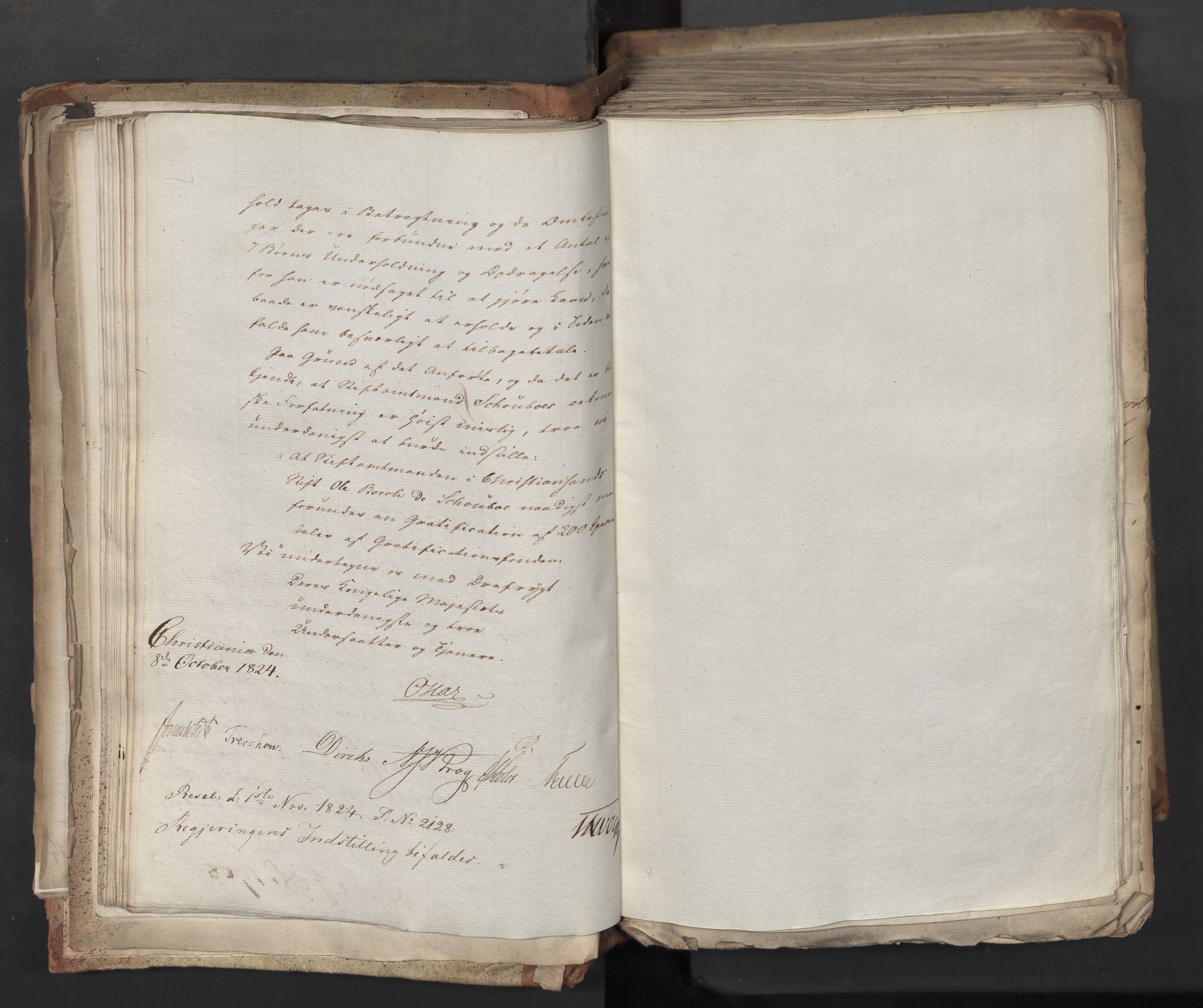 Statsrådsavdelingen i Stockholm, AV/RA-S-1003/D/Da/L0040: Regjeringsinnstillinger nr. 1947-2203, 1824, s. 83