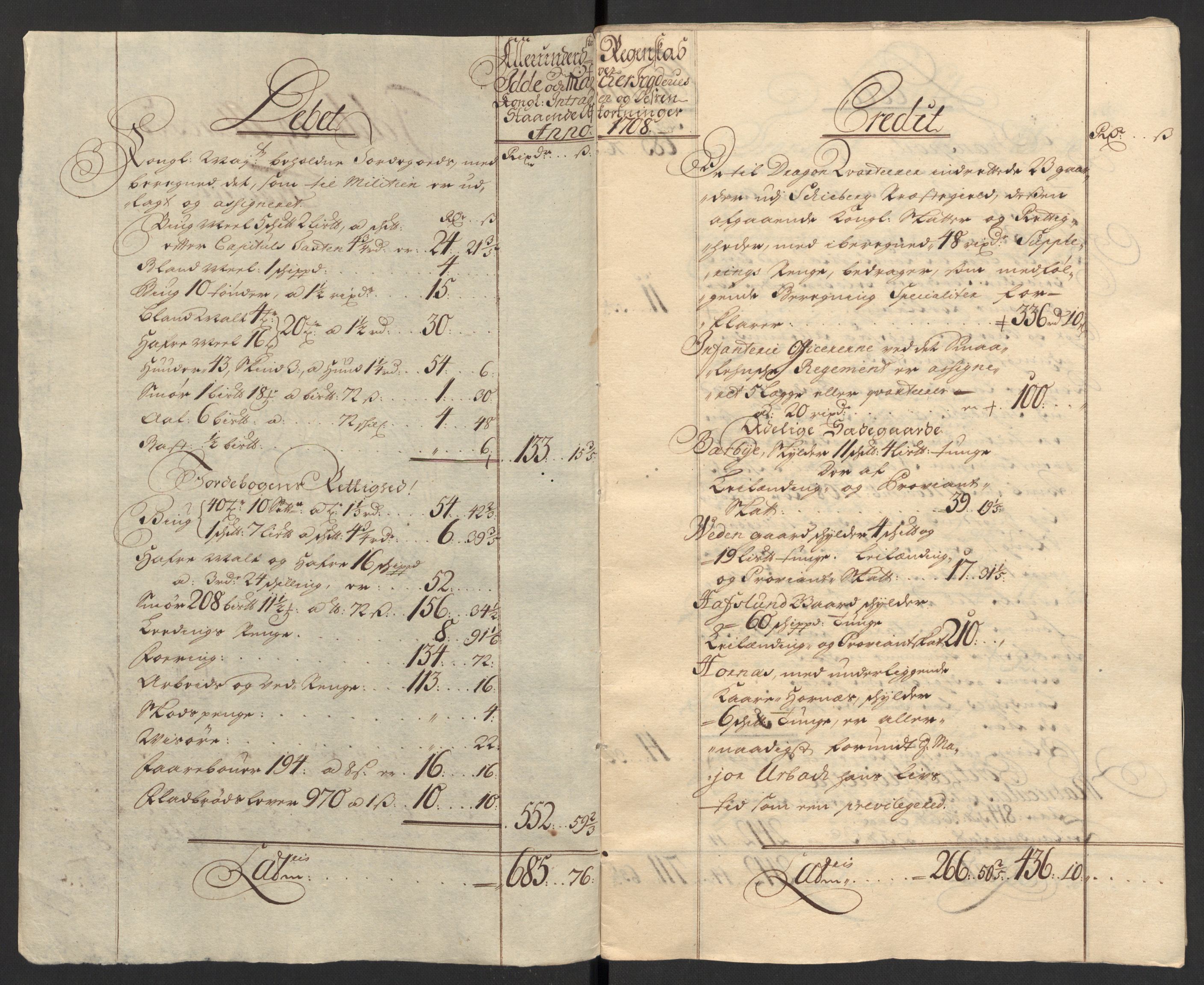 Rentekammeret inntil 1814, Reviderte regnskaper, Fogderegnskap, AV/RA-EA-4092/R01/L0018: Fogderegnskap Idd og Marker, 1707-1709, s. 128