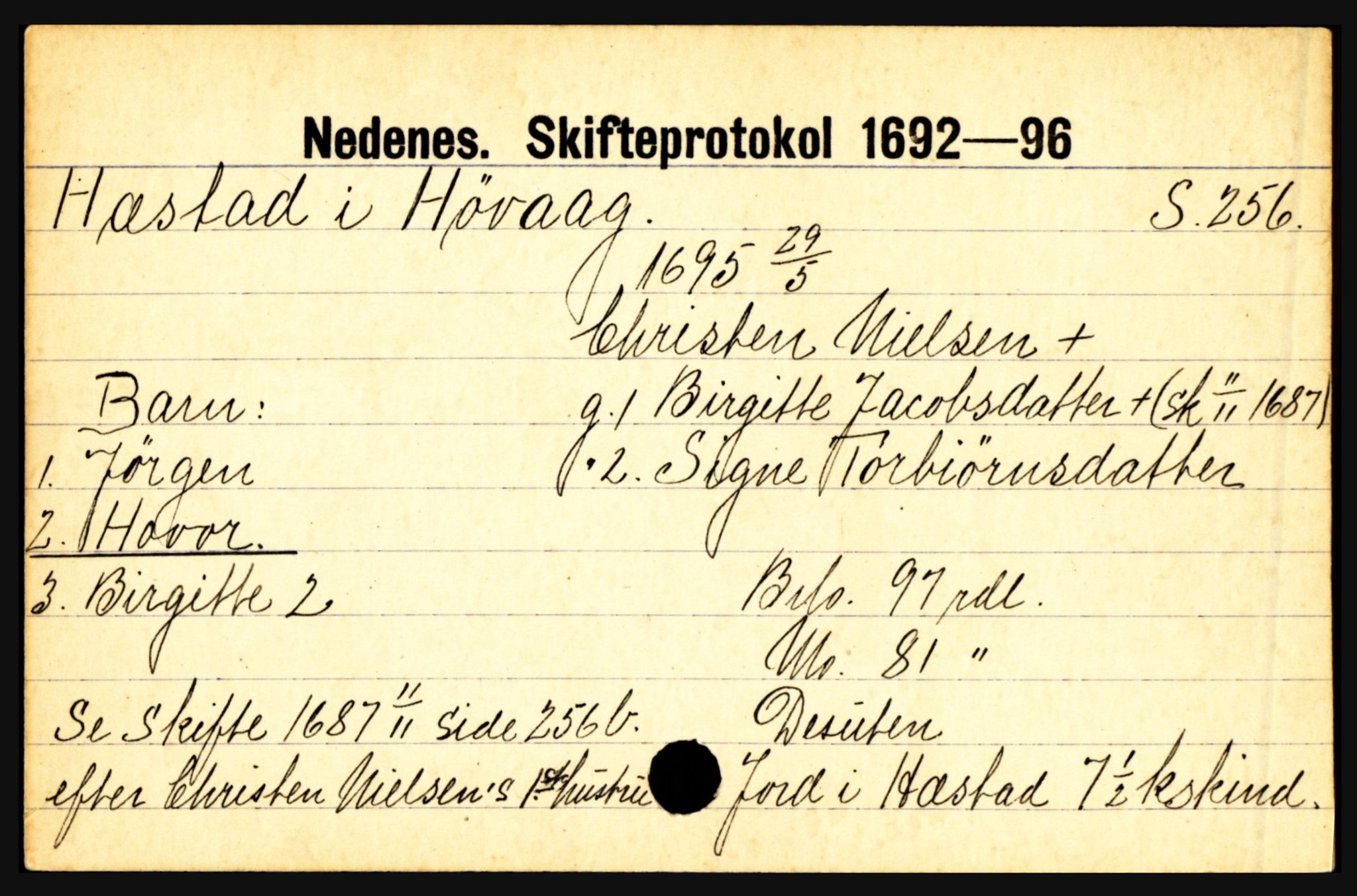 Nedenes sorenskriveri før 1824, AV/SAK-1221-0007/H, s. 13347