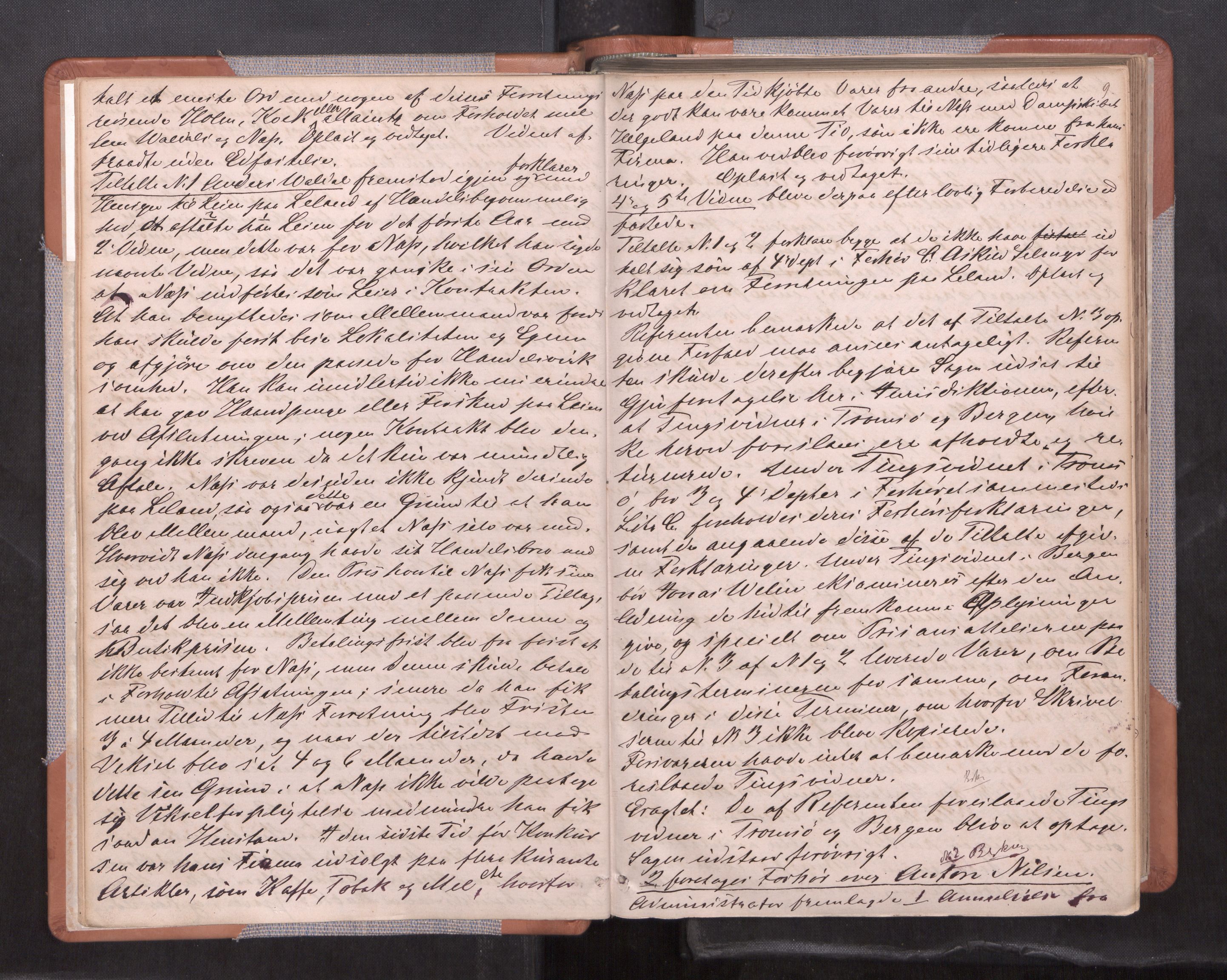 Søndre Helgeland sorenskriveri, AV/SAT-A-4575/1/1/1B/1Ba/L0008: ekstrarettsprotokoll, 1878-1881, s. 8b-9a