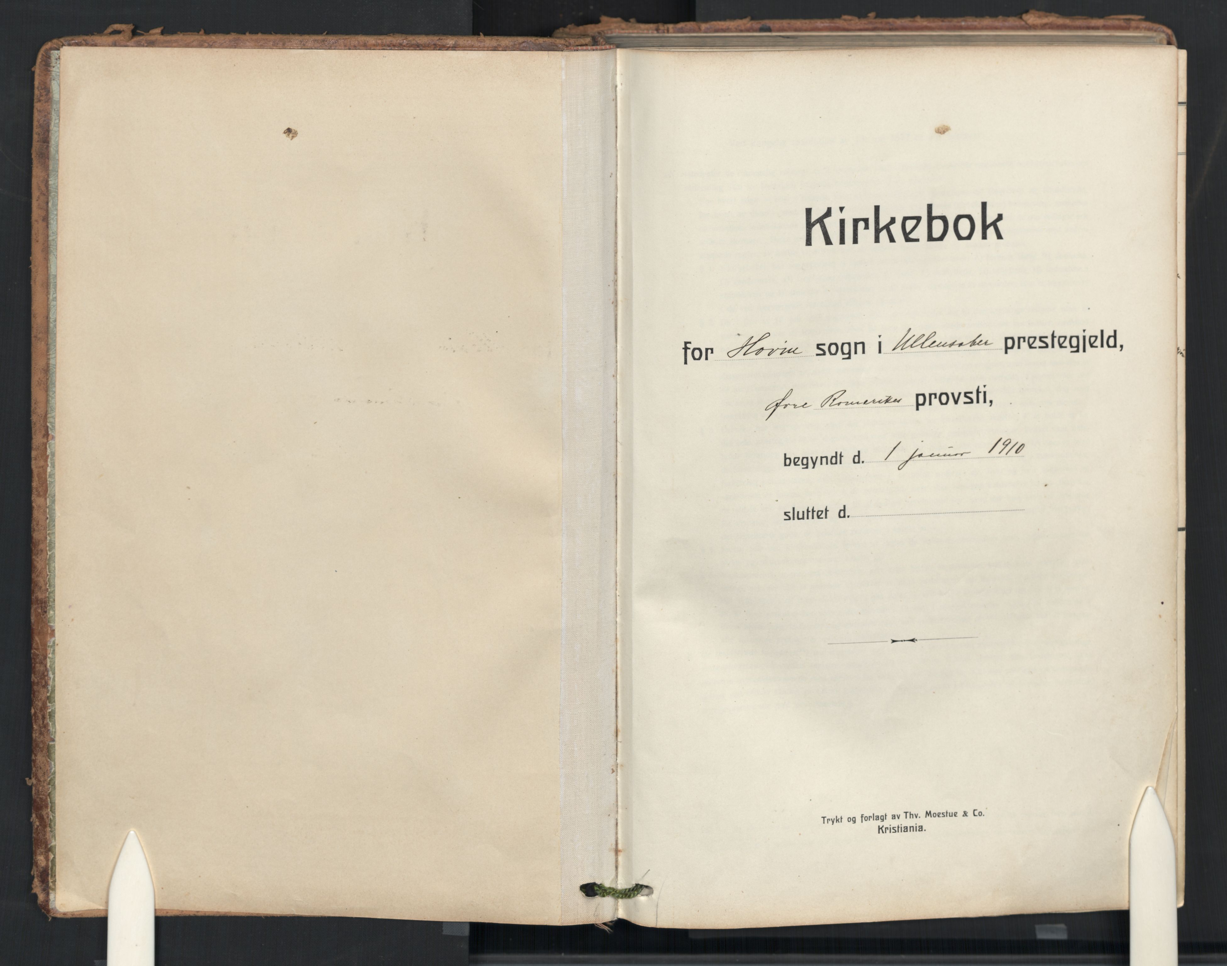 Ullensaker prestekontor Kirkebøker, SAO/A-10236a/F/Fb: Ministerialbok nr. II 3, 1910-1928