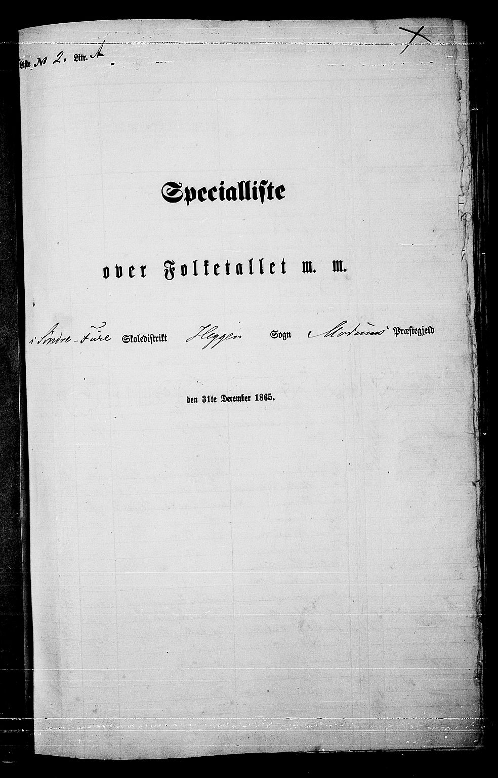 RA, Folketelling 1865 for 0623P Modum prestegjeld, 1865, s. 33