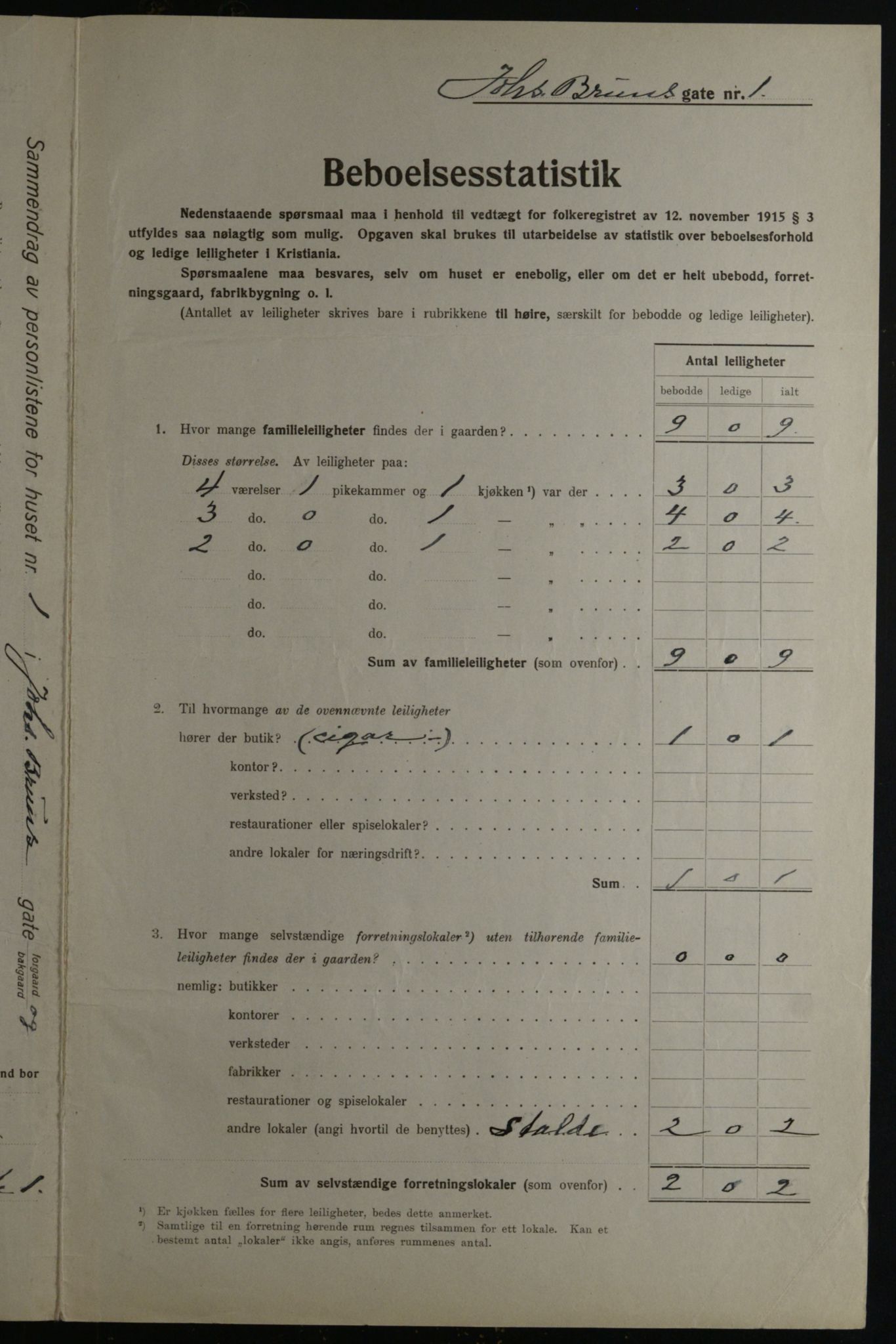 OBA, Kommunal folketelling 1.12.1923 for Kristiania, 1923, s. 52640