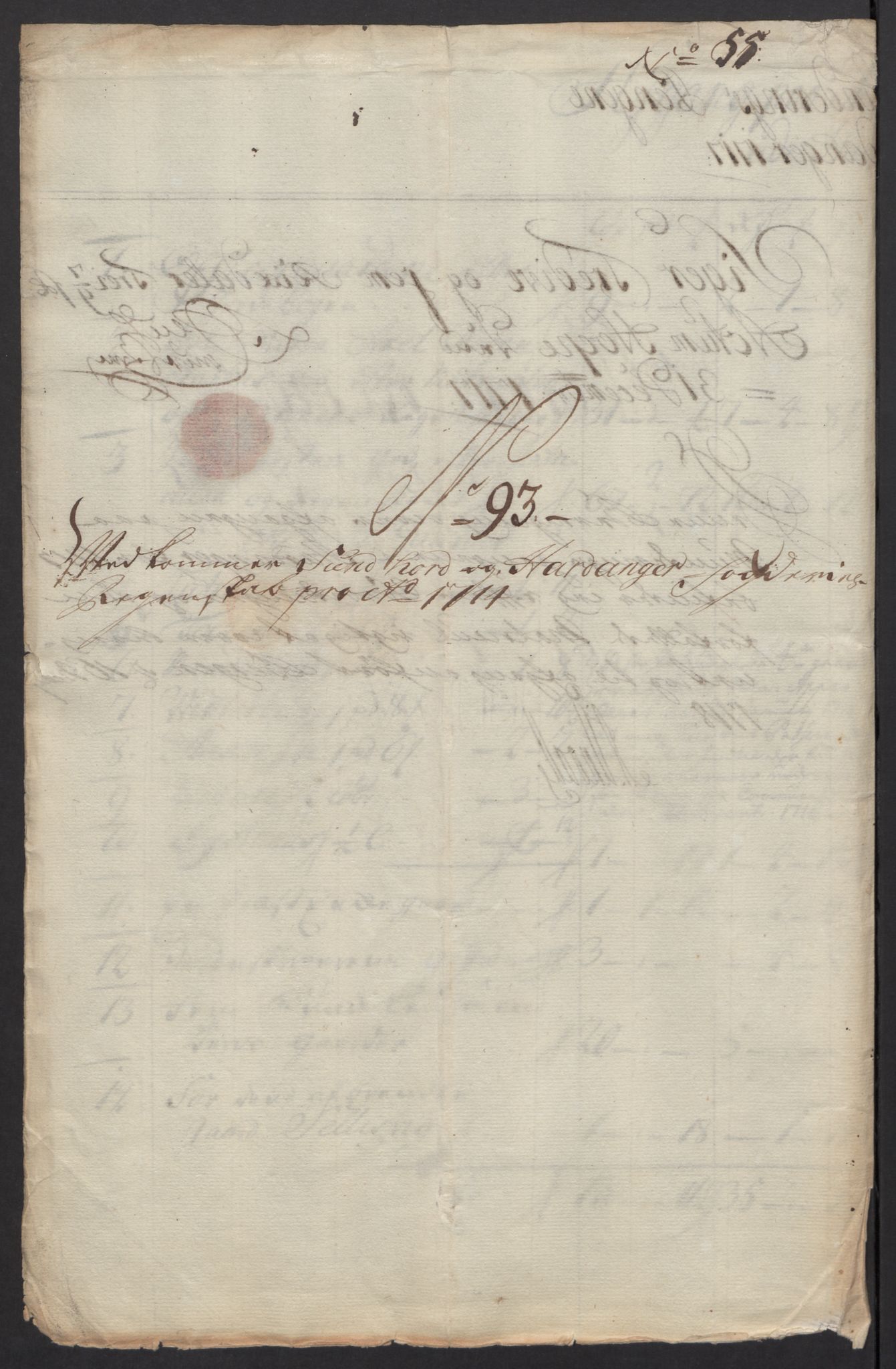 Rentekammeret inntil 1814, Reviderte regnskaper, Fogderegnskap, AV/RA-EA-4092/R48/L2994: Fogderegnskap Sunnhordland og Hardanger, 1717, s. 441