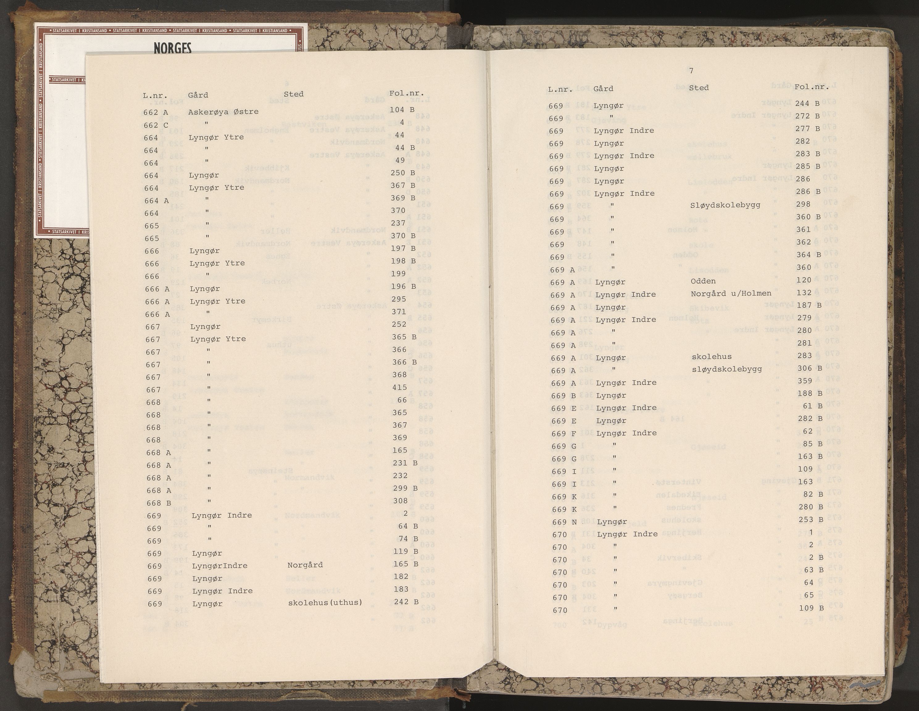 Norges Brannkasse Dypvåg og Flosta, AV/SAK-2241-0008/F/Fa/L0003: Branntakstprotokoll nr. 3 med gårdsnavnregister, 1876-1905
