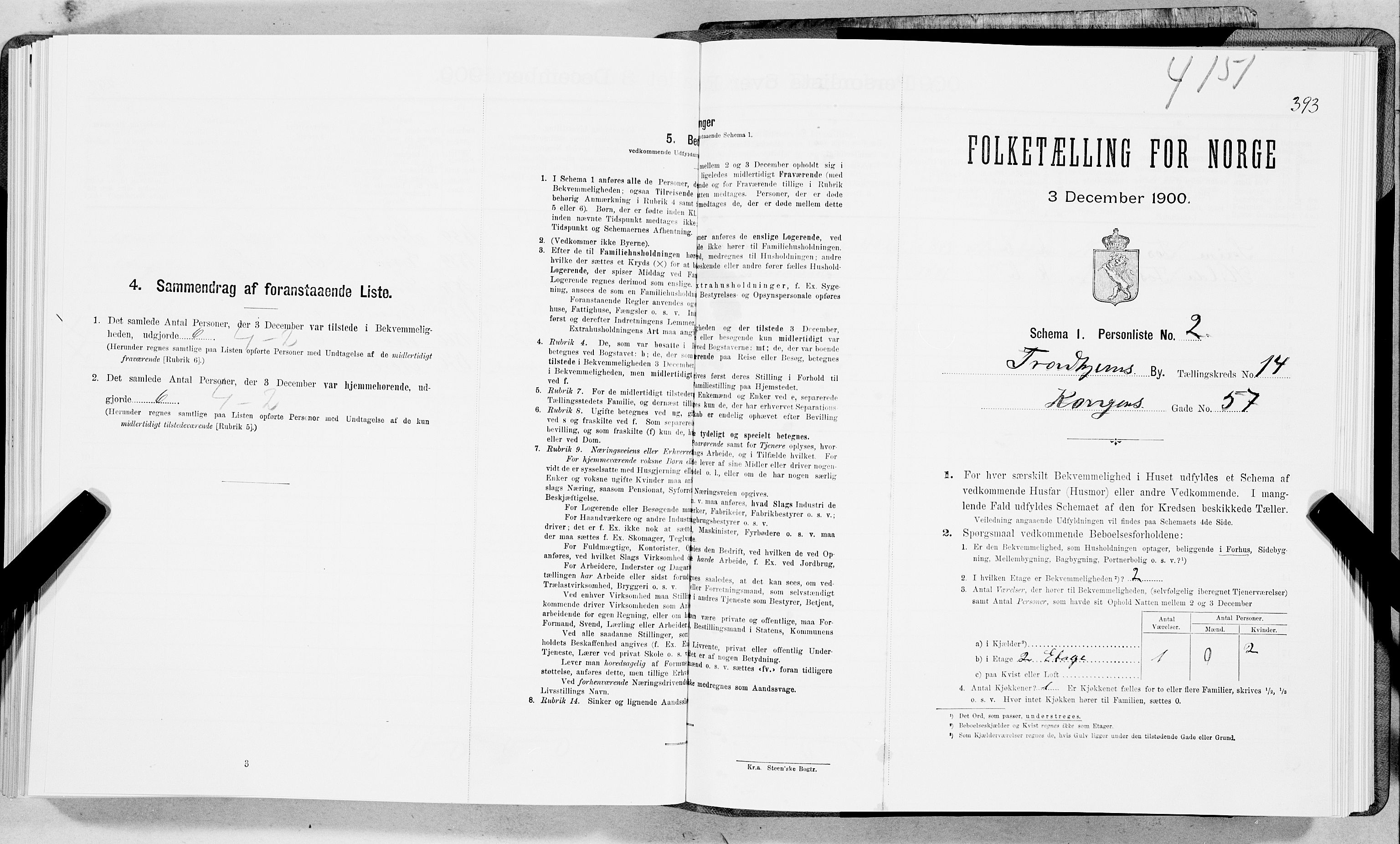 SAT, Folketelling 1900 for 1601 Trondheim kjøpstad, 1900, s. 2431