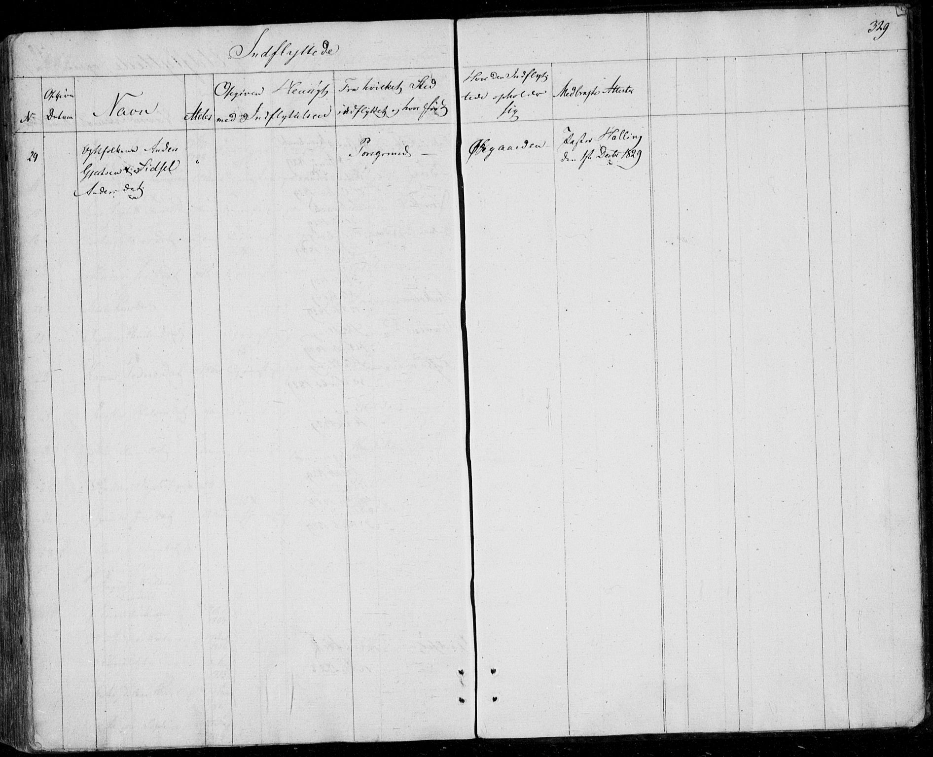 Gjerpen kirkebøker, AV/SAKO-A-265/F/Fa/L0005: Ministerialbok nr. I 5, 1823-1829, s. 329