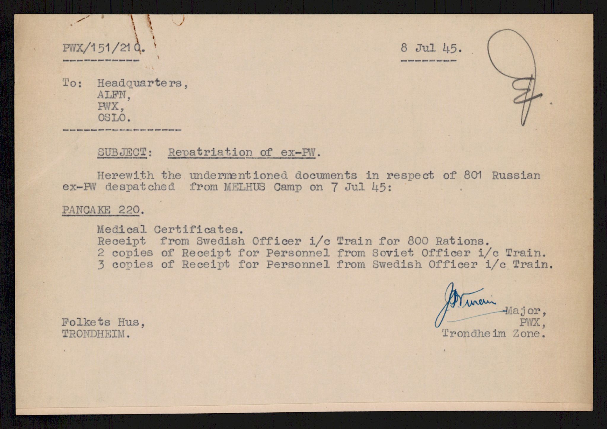 Flyktnings- og fangedirektoratet, Repatrieringskontoret, AV/RA-S-1681/D/Db/L0018: Displaced Persons (DPs) og sivile tyskere, 1945-1948, s. 338