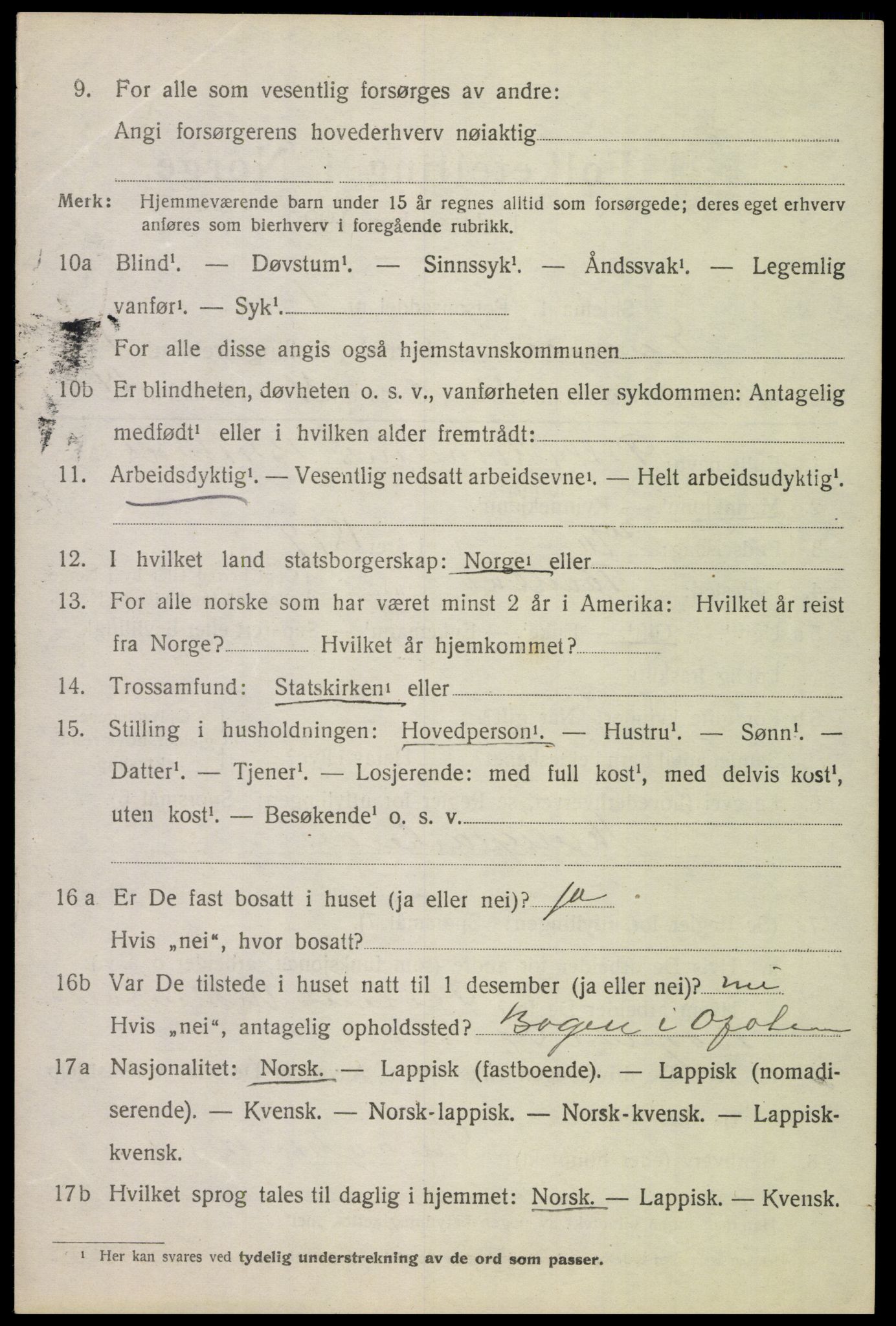 SAT, Folketelling 1920 for 1853 Evenes herred, 1920, s. 2347
