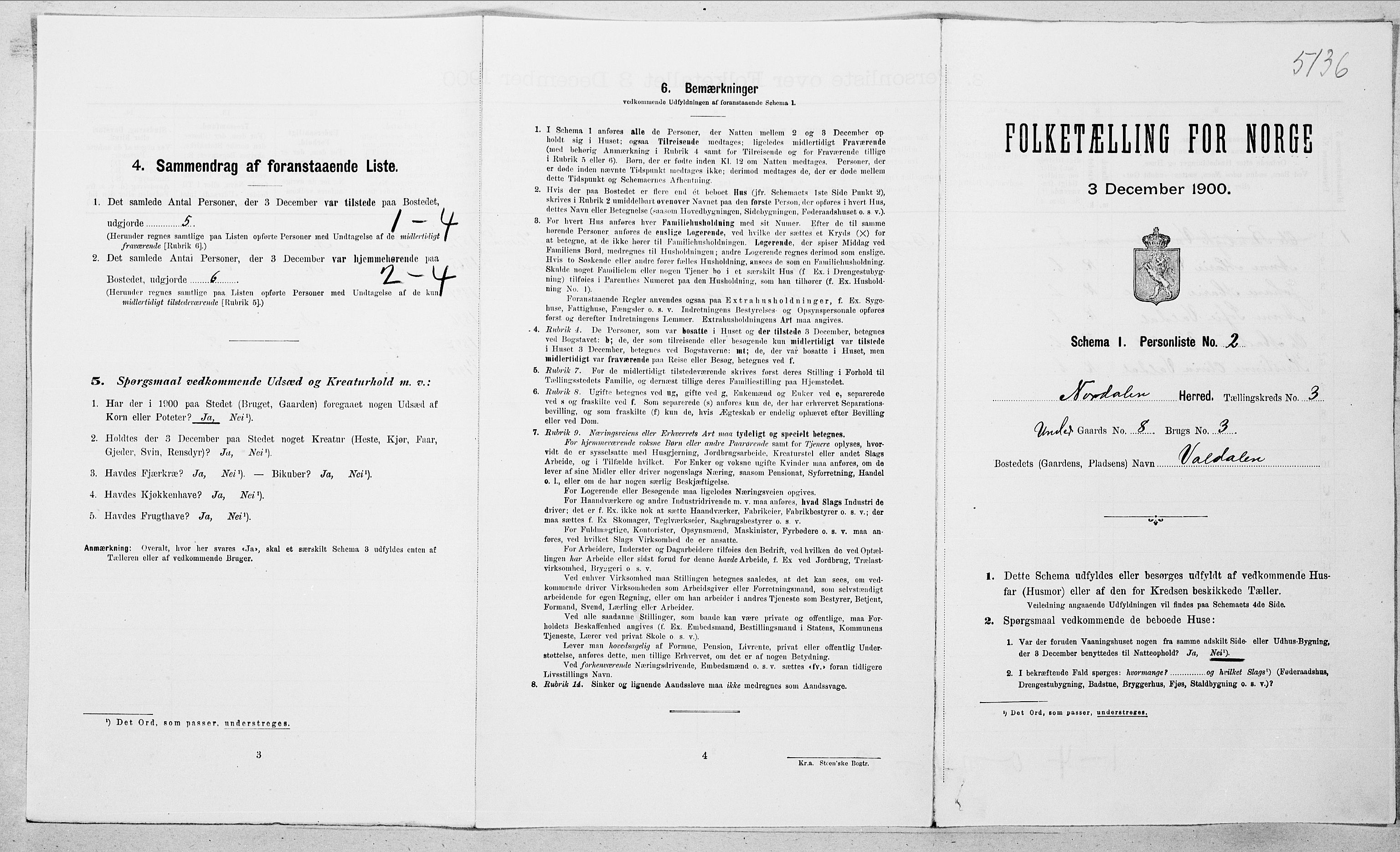 SAT, Folketelling 1900 for 1524 Norddal herred, 1900, s. 192