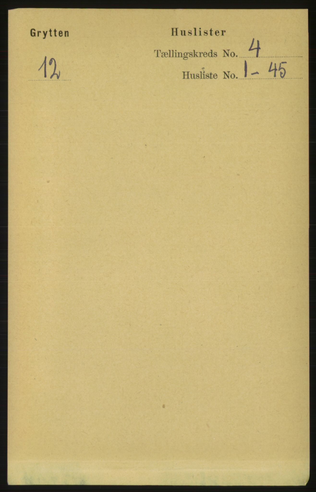 RA, Folketelling 1891 for 1539 Grytten herred, 1891, s. 1280