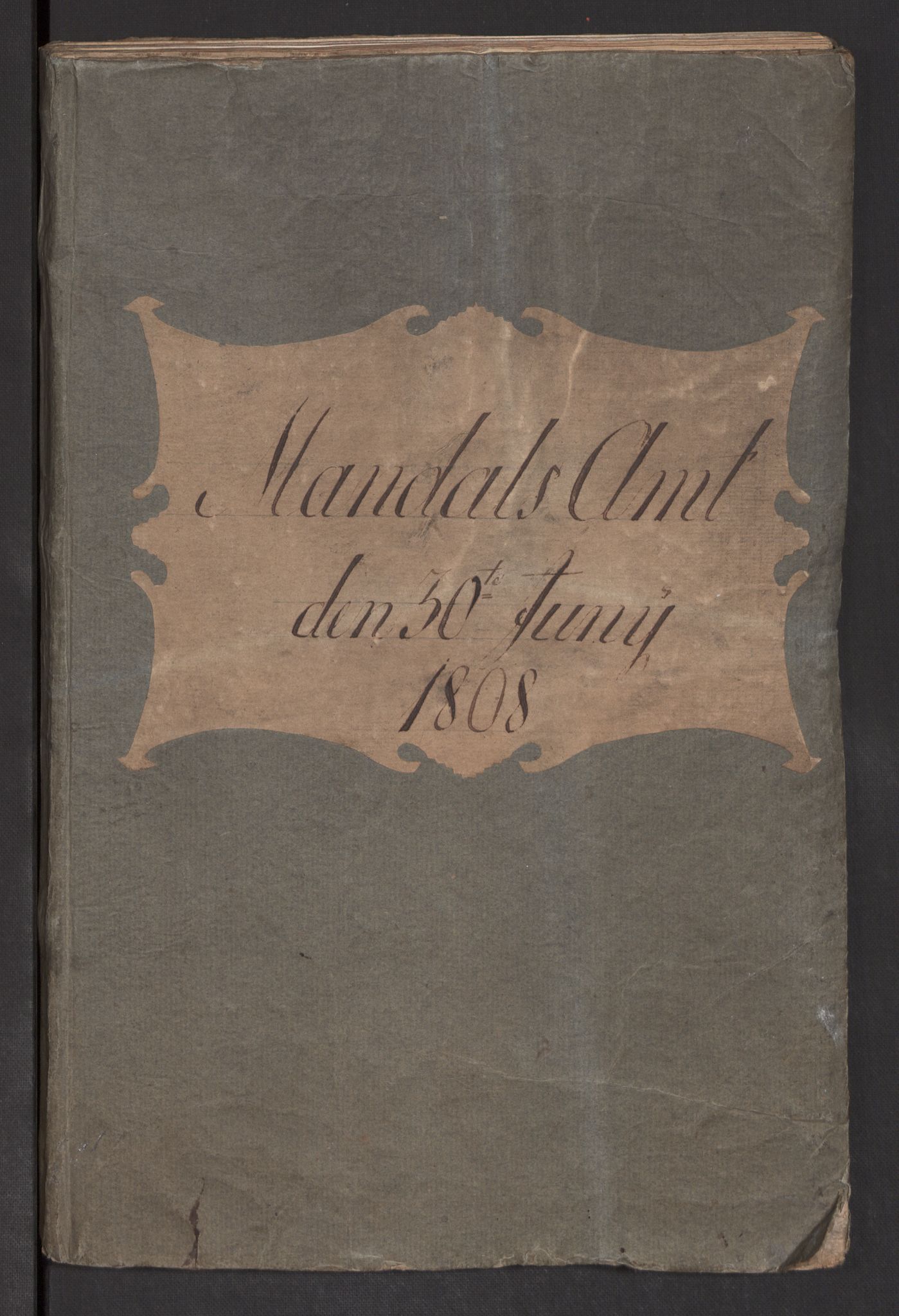 Kommersekollegiet, Brannforsikringskontoret 1767-1814, AV/RA-EA-5458/F/Fb/L0071/0001: Mandal amt / Branntakstprotokoll med dokumenter, 1808