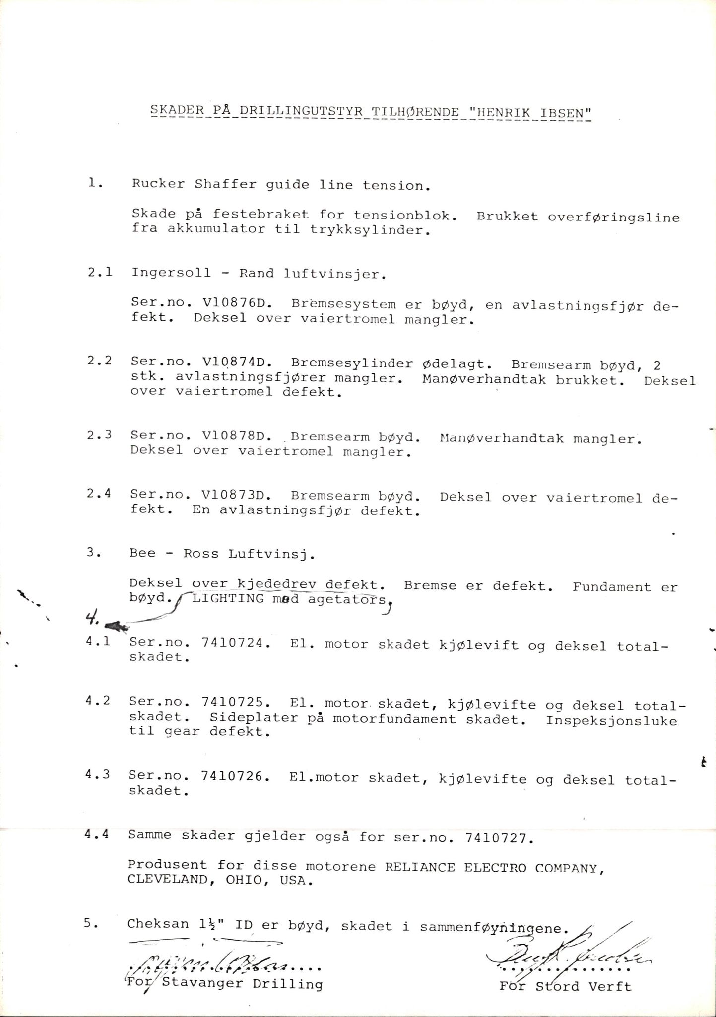 Pa 1503 - Stavanger Drilling AS, AV/SAST-A-101906/2/E/Ec/Eca/L0002: Korrespondanse, 1974-1982