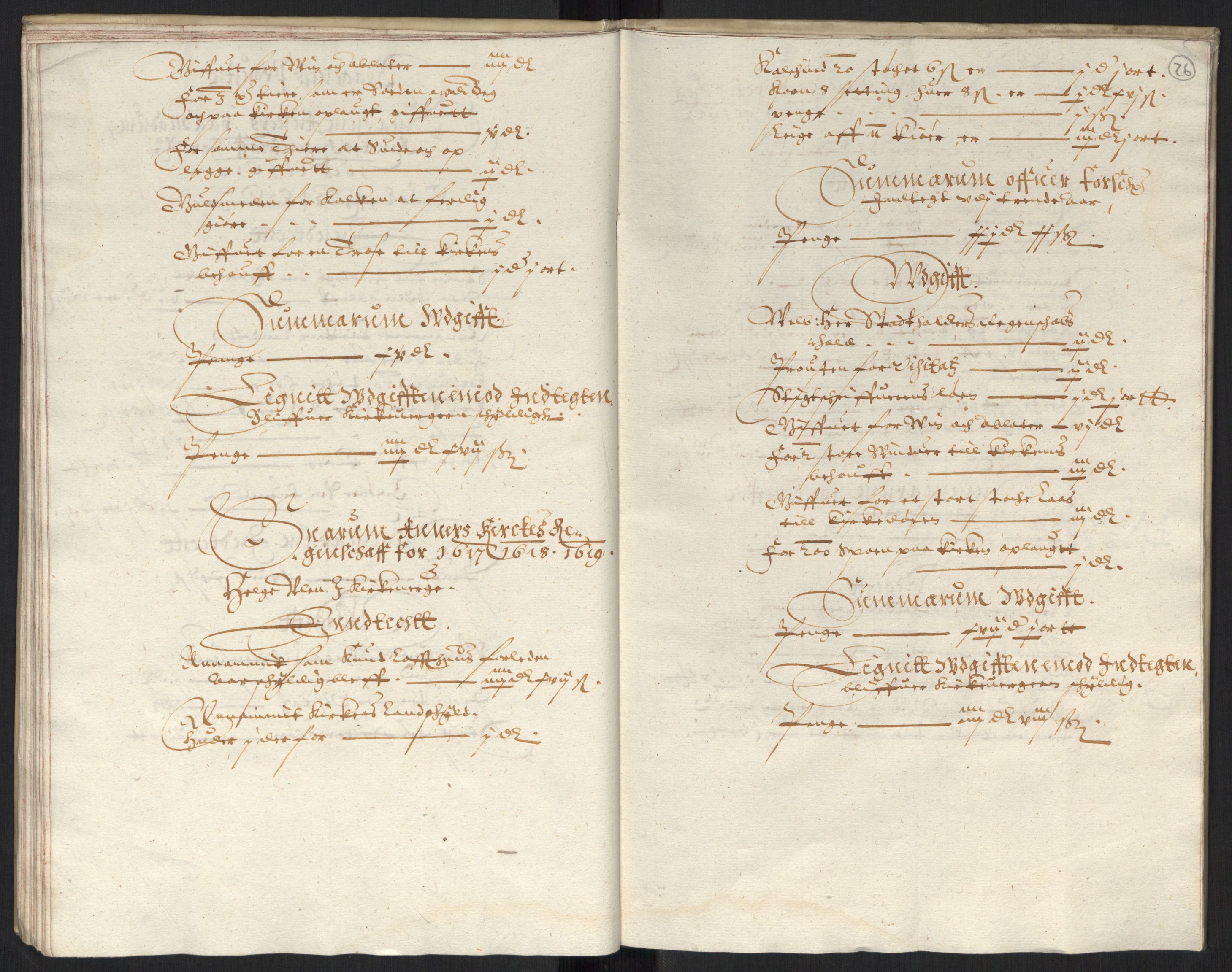 Rentekammeret inntil 1814, Reviderte regnskaper, Kirkeregnskap, AV/RA-EA-4067/Ra/L0004/0004: Kirkeregnskap / Noen resterende kirkeregnskaper for Oslo stift i Jens Juels tid, 1615-1628, s. 25b-26a