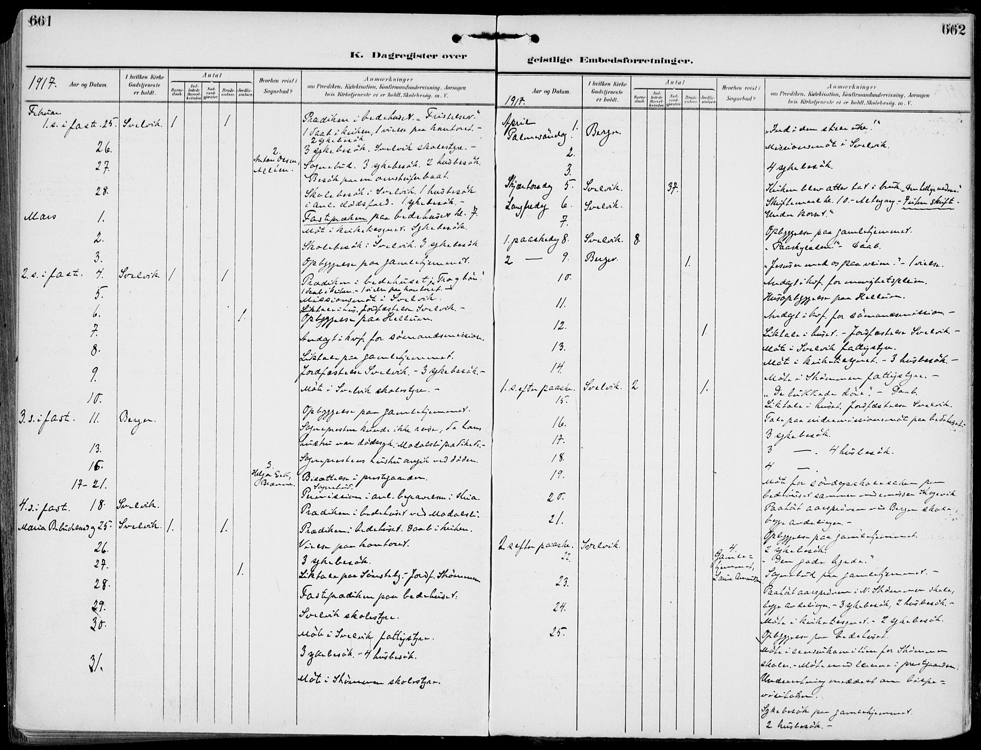 Strømm kirkebøker, AV/SAKO-A-322/F/Fb/L0002: Ministerialbok nr. II 2, 1900-1919, s. 661-662