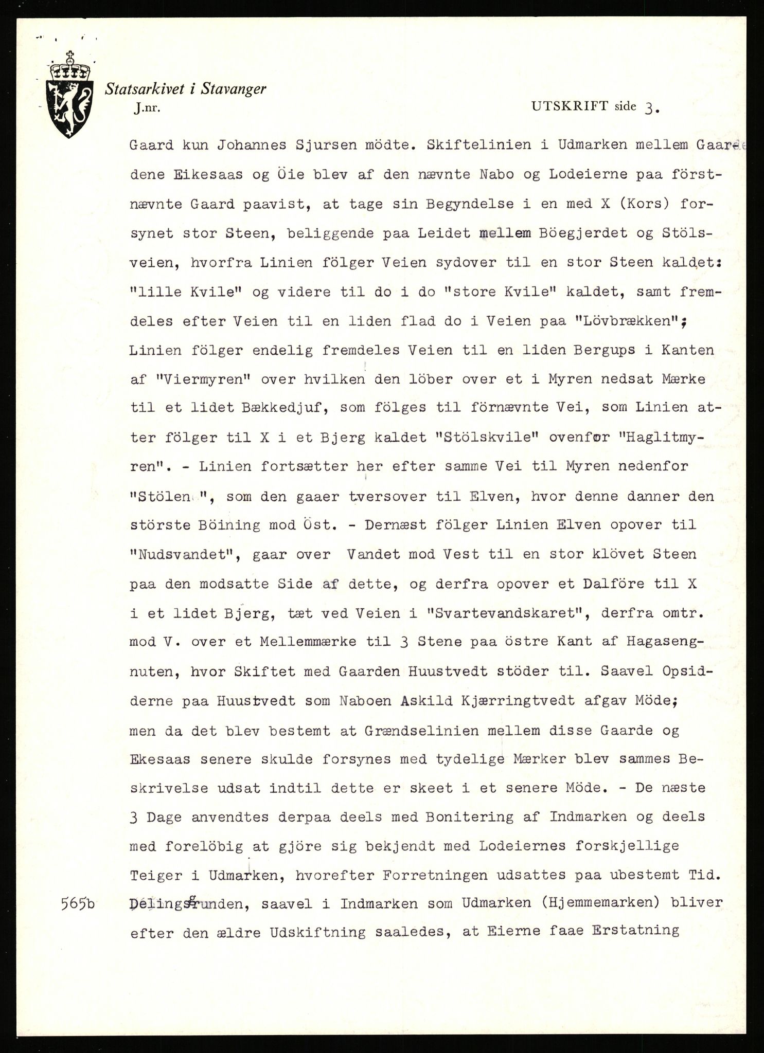 Statsarkivet i Stavanger, SAST/A-101971/03/Y/Yj/L0017: Avskrifter sortert etter gårdsnavn: Eigeland østre - Elve, 1750-1930, s. 386