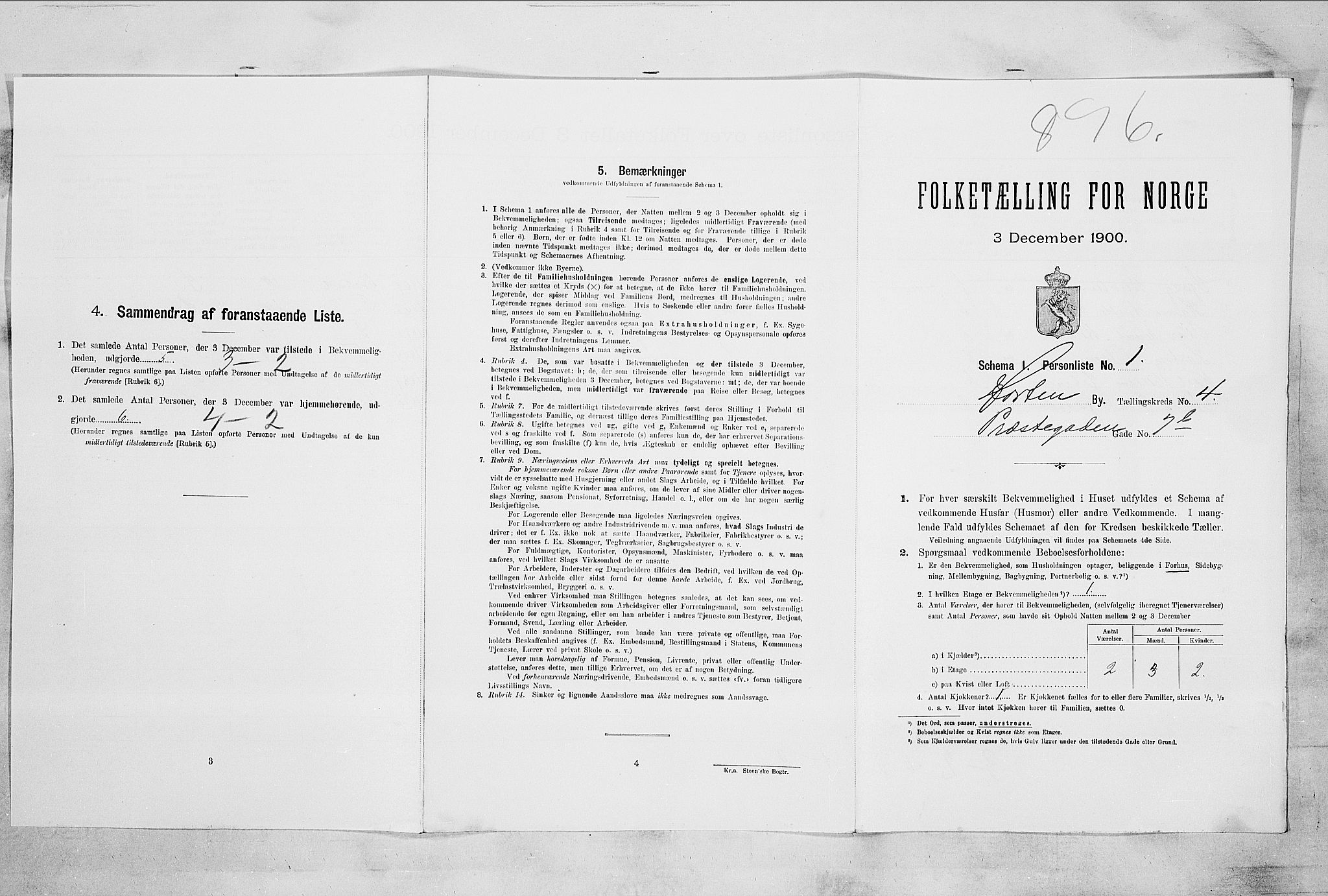 RA, Folketelling 1900 for 0703 Horten ladested, 1900, s. 3423