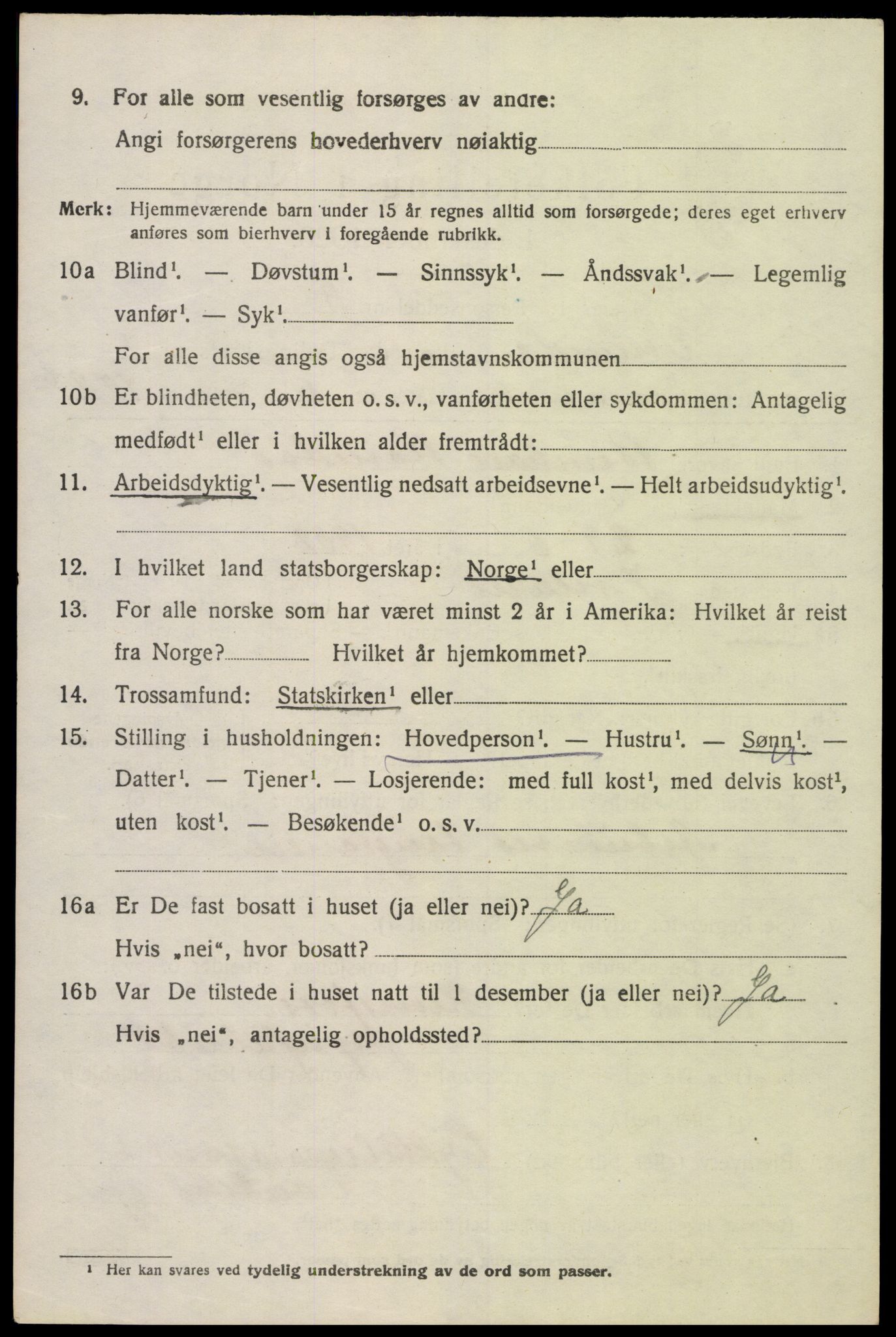 SAK, Folketelling 1920 for 1014 Vennesla herred, 1920, s. 4825