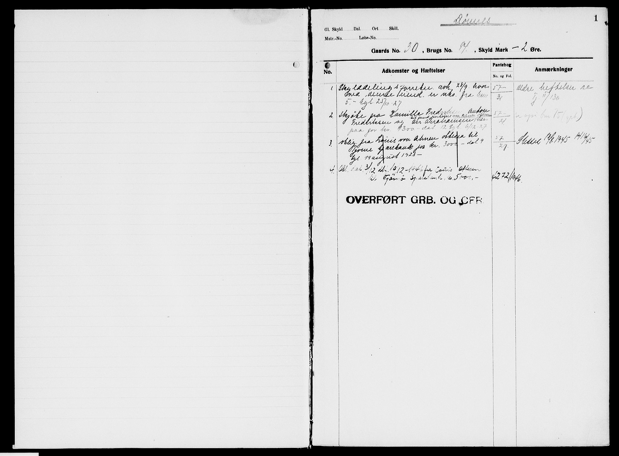Søndre Jarlsberg sorenskriveri, AV/SAKO-A-129/G/Gb/Gbf/L0003: Panteregister nr. VI 3, s. 1