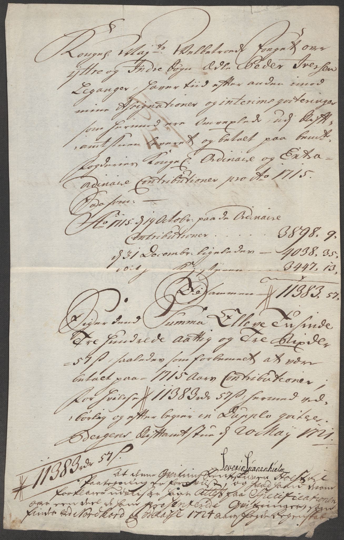 Rentekammeret inntil 1814, Reviderte regnskaper, Fogderegnskap, RA/EA-4092/R52/L3320: Fogderegnskap Sogn, 1715-1716, s. 355