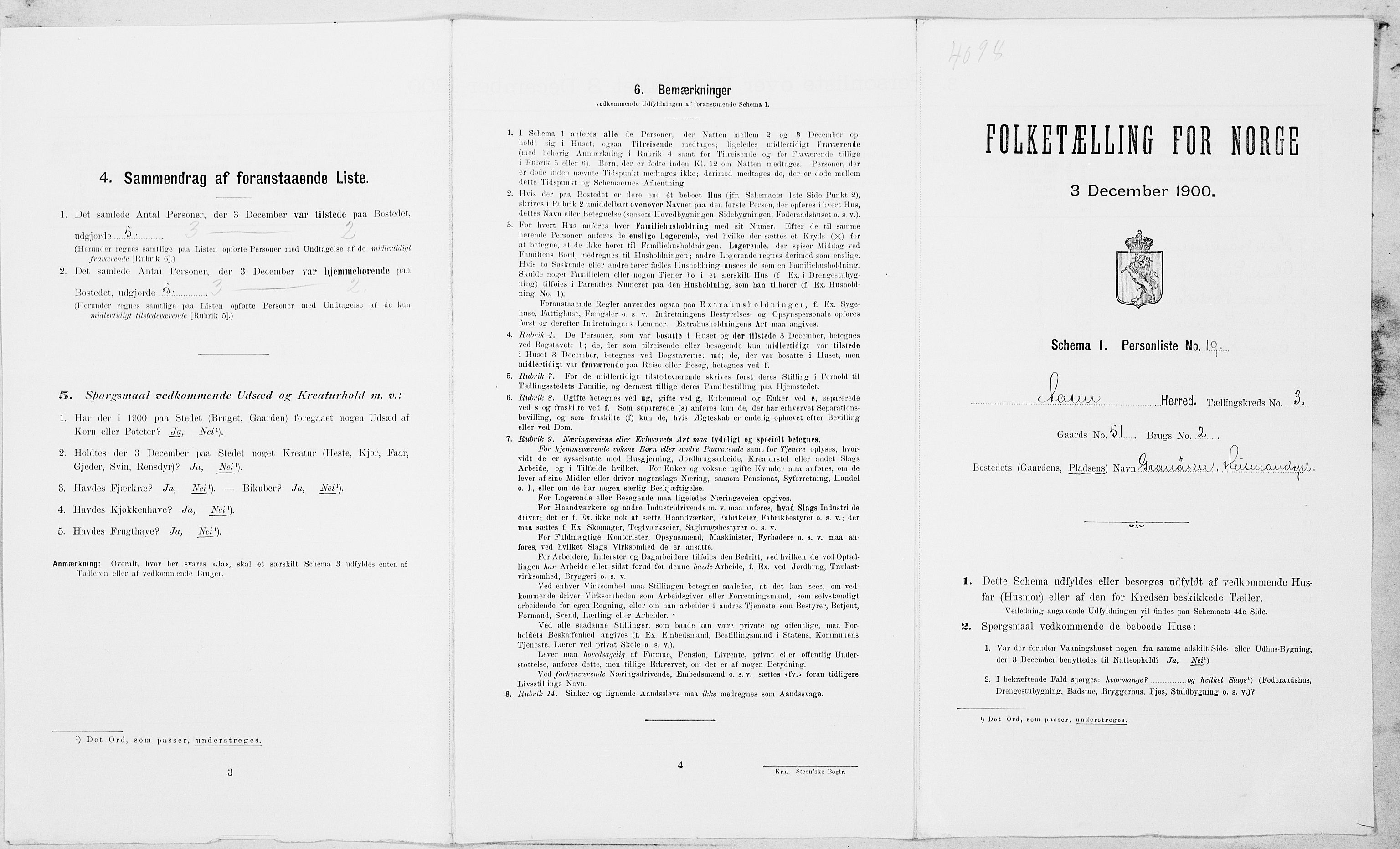 SAT, Folketelling 1900 for 1716 Åsen herred, 1900, s. 296
