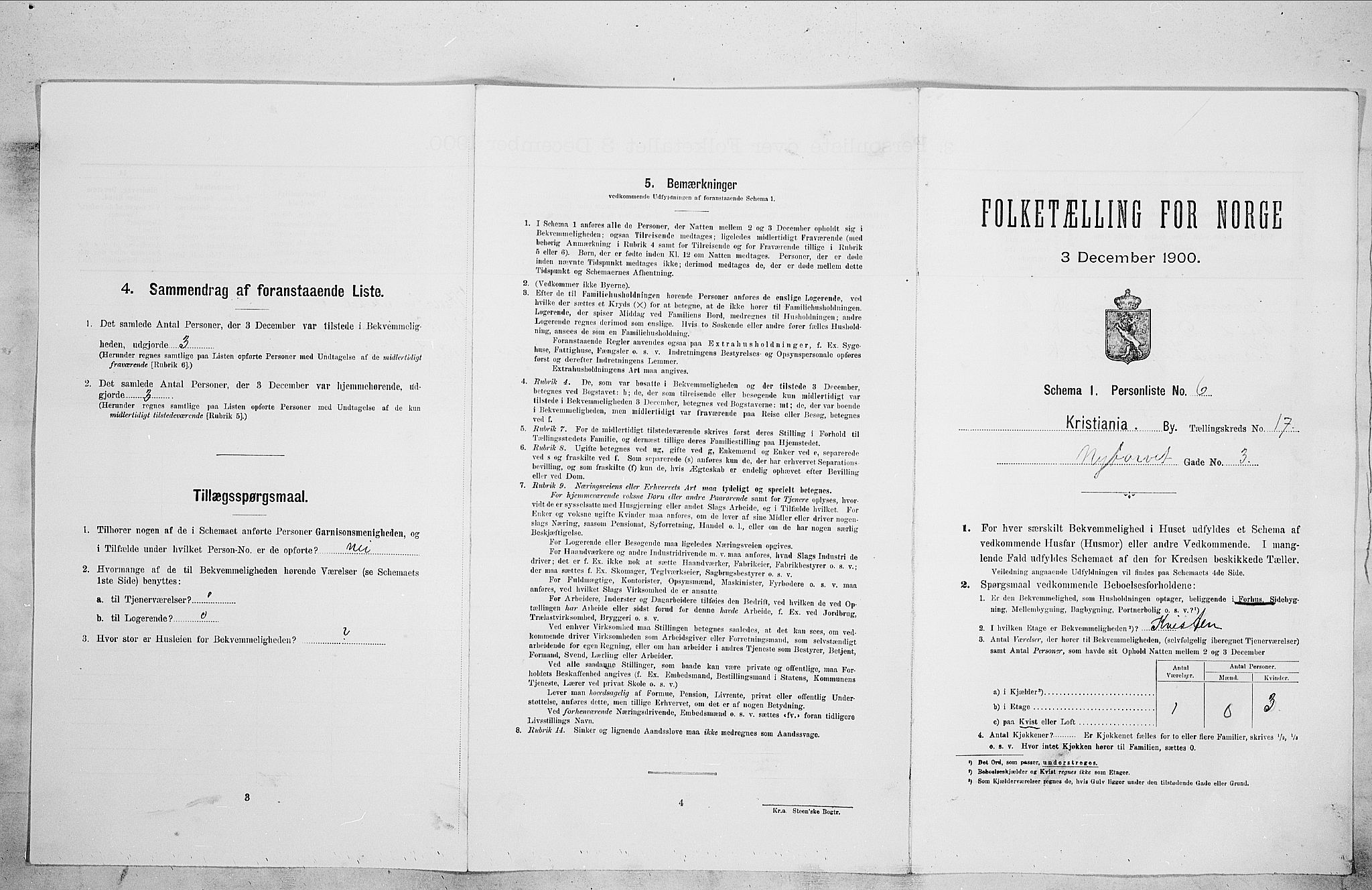 SAO, Folketelling 1900 for 0301 Kristiania kjøpstad, 1900, s. 67074