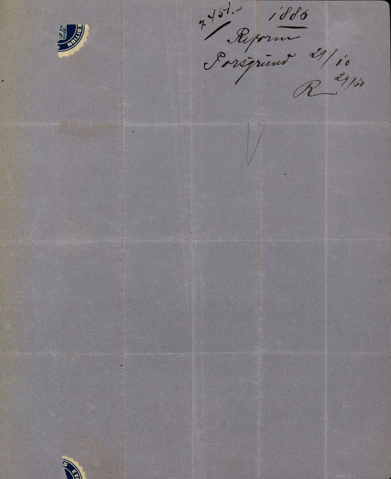 Pa 63 - Østlandske skibsassuranceforening, VEMU/A-1079/G/Ga/L0019/0005: Havaridokumenter / Fridleik, Nordstjernen, Ocean, Olaf Roll, Olaf Kyrre, 1886, s. 33