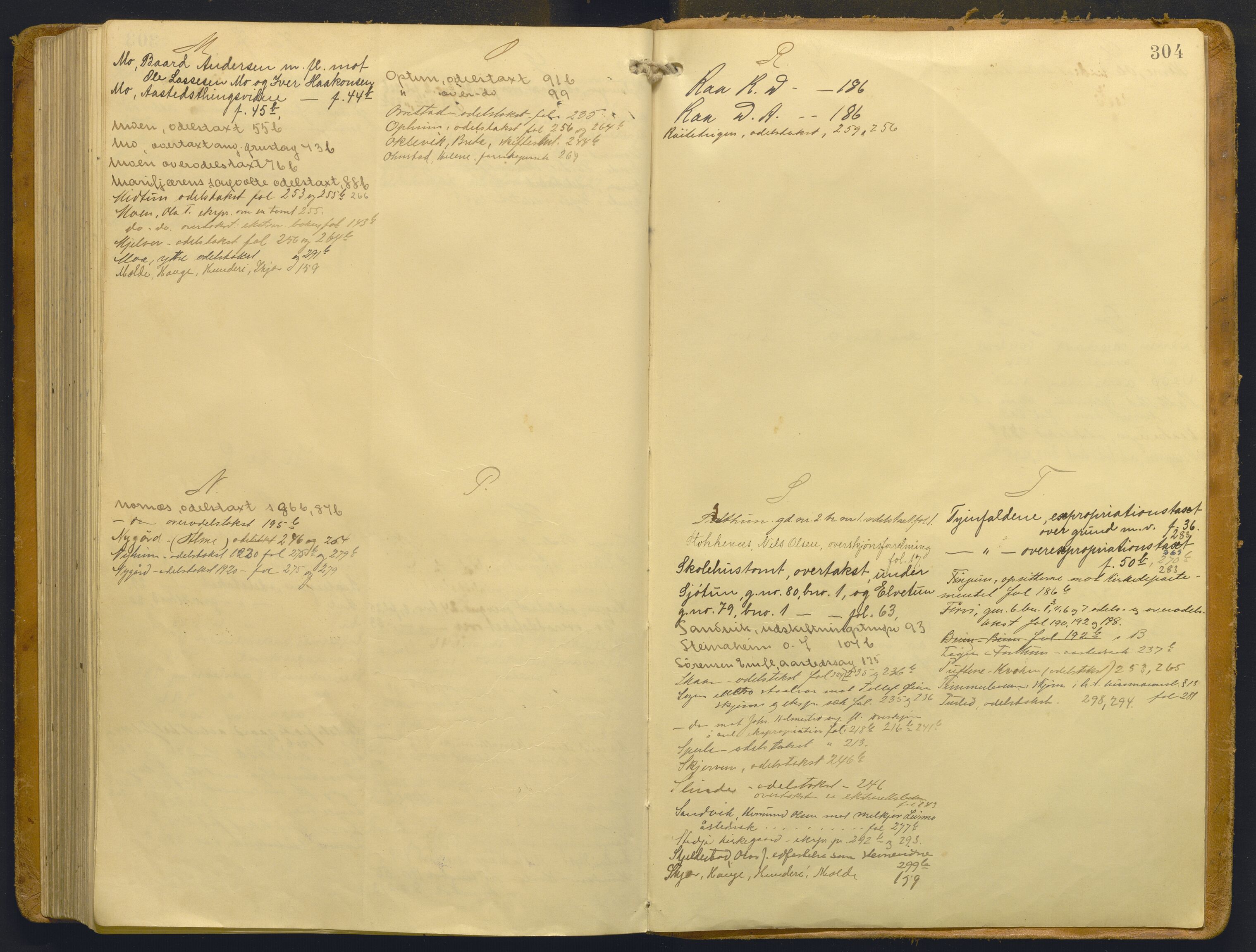 Indre Sogn tingrett, AV/SAB-A-3301/1/F/Fb/Fba/L0014: Sivile og offentlege saker, Bb 10, 1907-1922, s. 303b-304a