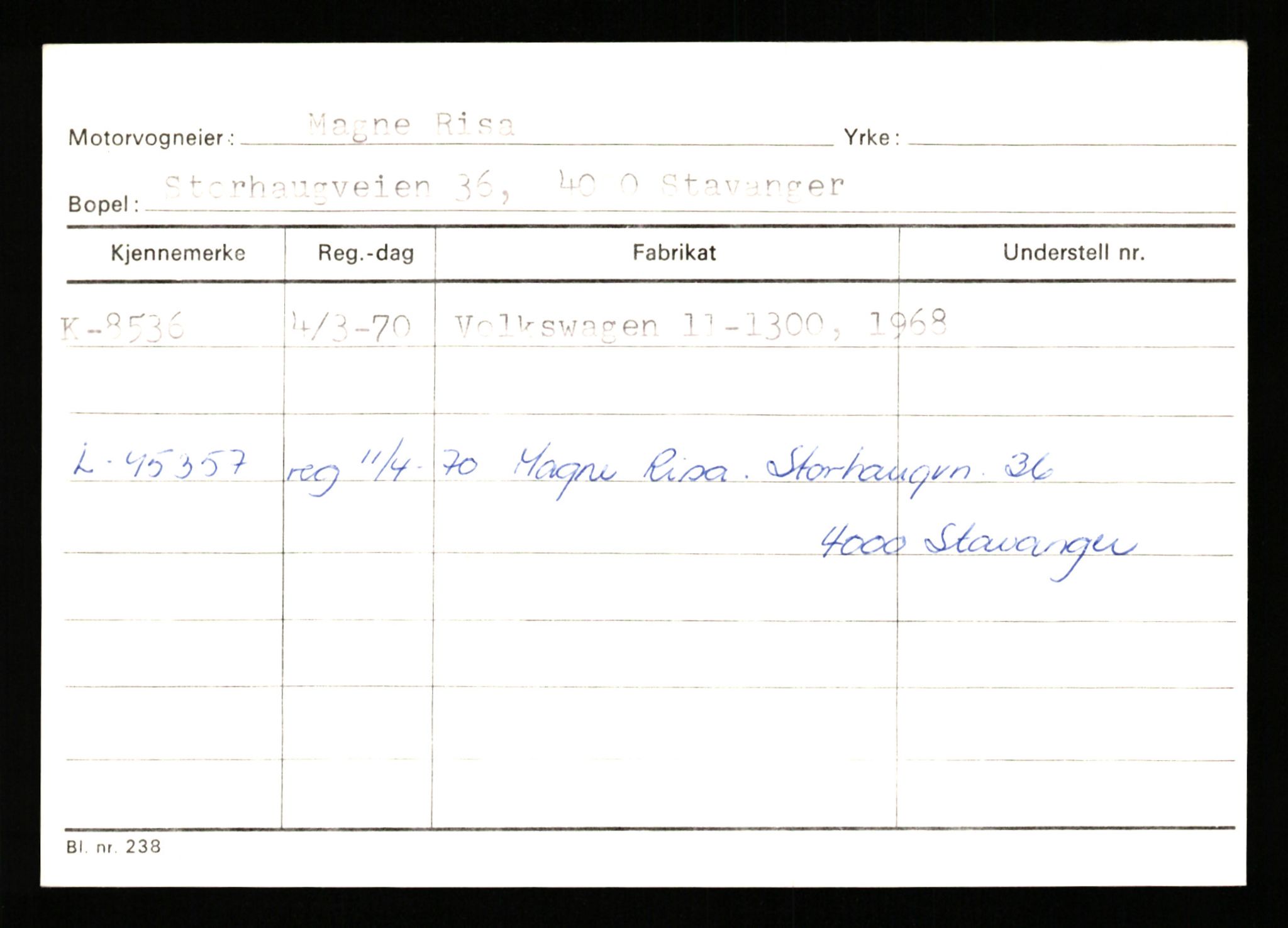 Stavanger trafikkstasjon, AV/SAST-A-101942/0/G/L0002: Registreringsnummer: 5791 - 10405, 1930-1971, s. 1663