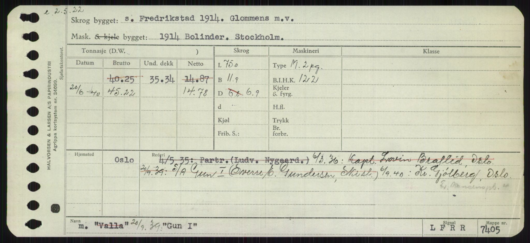 Sjøfartsdirektoratet med forløpere, Skipsmålingen, RA/S-1627/H/Ha/L0002/0002: Fartøy, Eik-Hill / Fartøy, G-Hill, s. 327