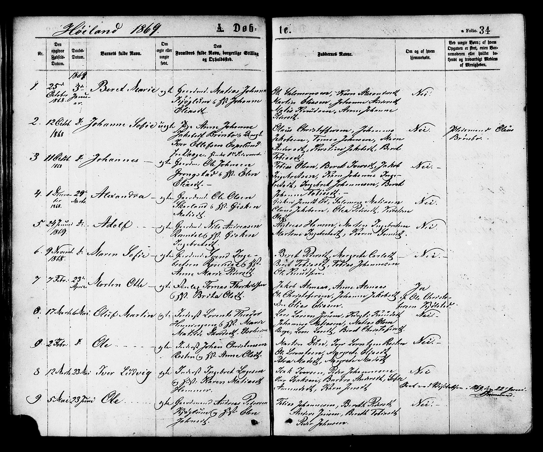 Ministerialprotokoller, klokkerbøker og fødselsregistre - Nord-Trøndelag, AV/SAT-A-1458/758/L0516: Ministerialbok nr. 758A03 /2, 1869-1879, s. 34