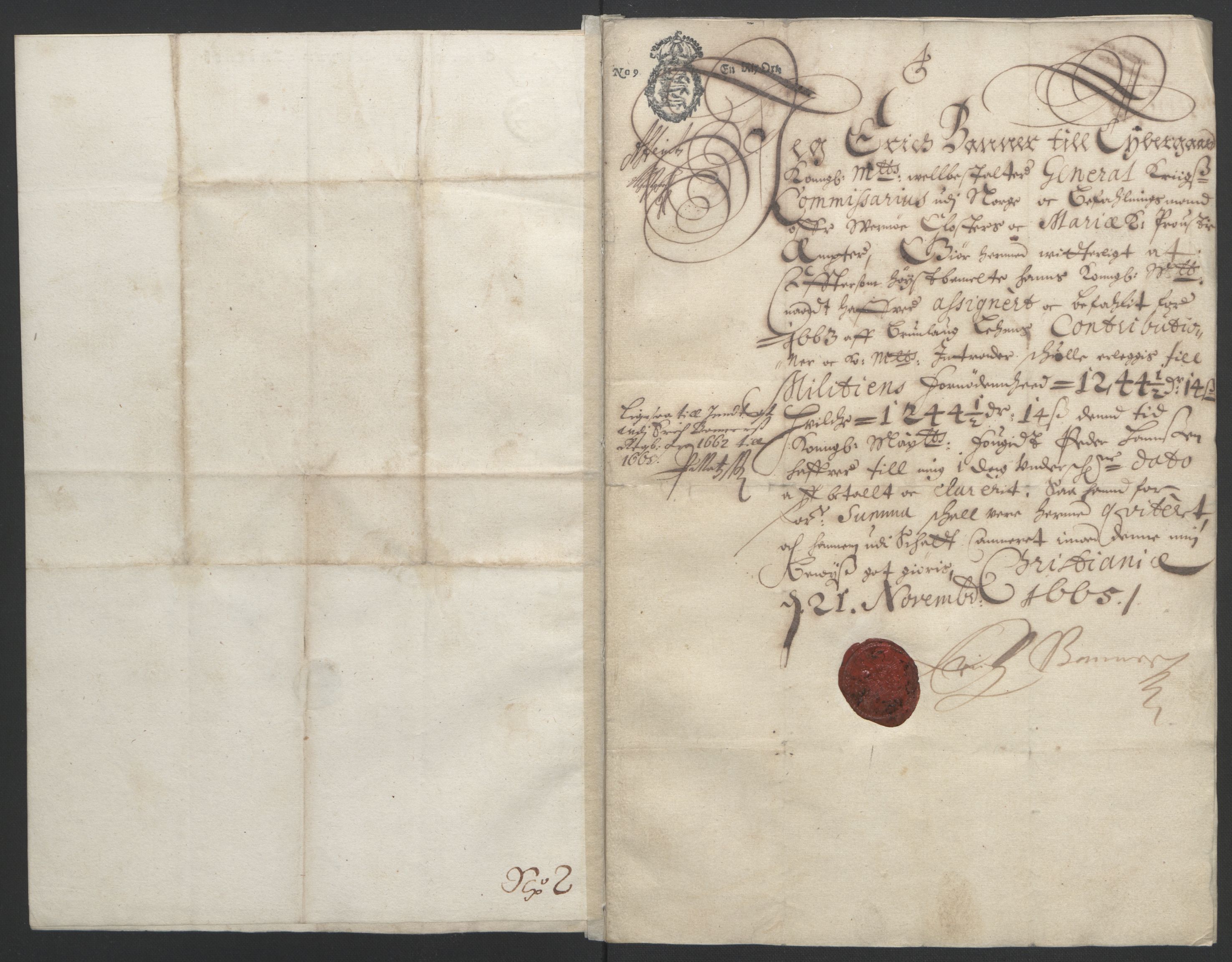 Rentekammeret inntil 1814, Reviderte regnskaper, Fogderegnskap, AV/RA-EA-4092/R33/L1963: Fogderegnskap Larvik grevskap, 1662-1664, s. 181