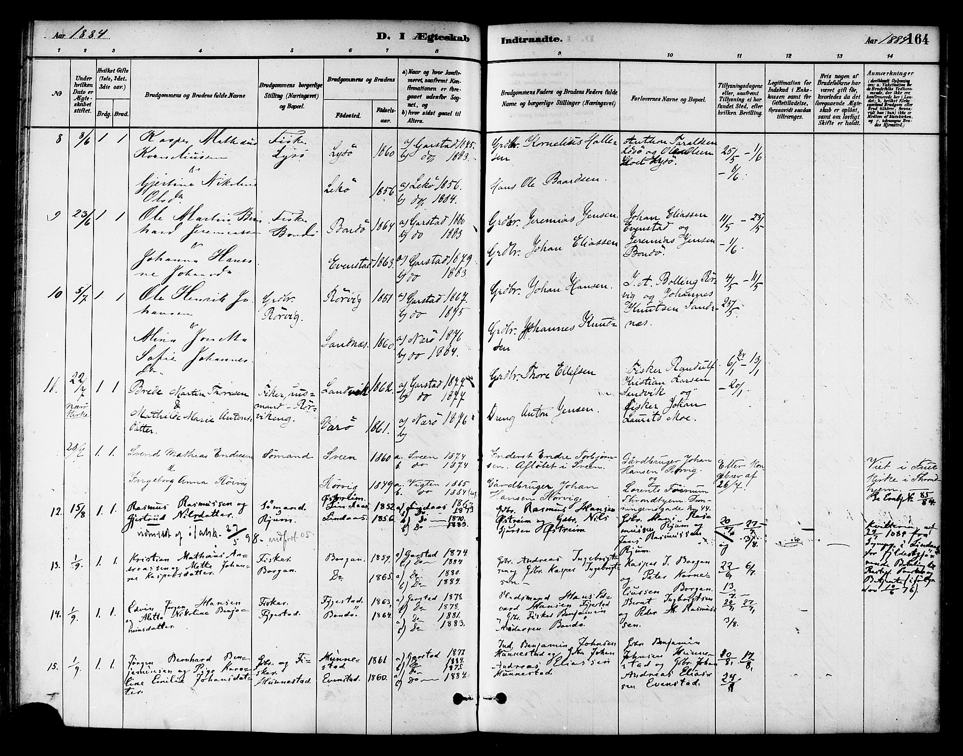 Ministerialprotokoller, klokkerbøker og fødselsregistre - Nord-Trøndelag, AV/SAT-A-1458/786/L0686: Ministerialbok nr. 786A02, 1880-1887, s. 164