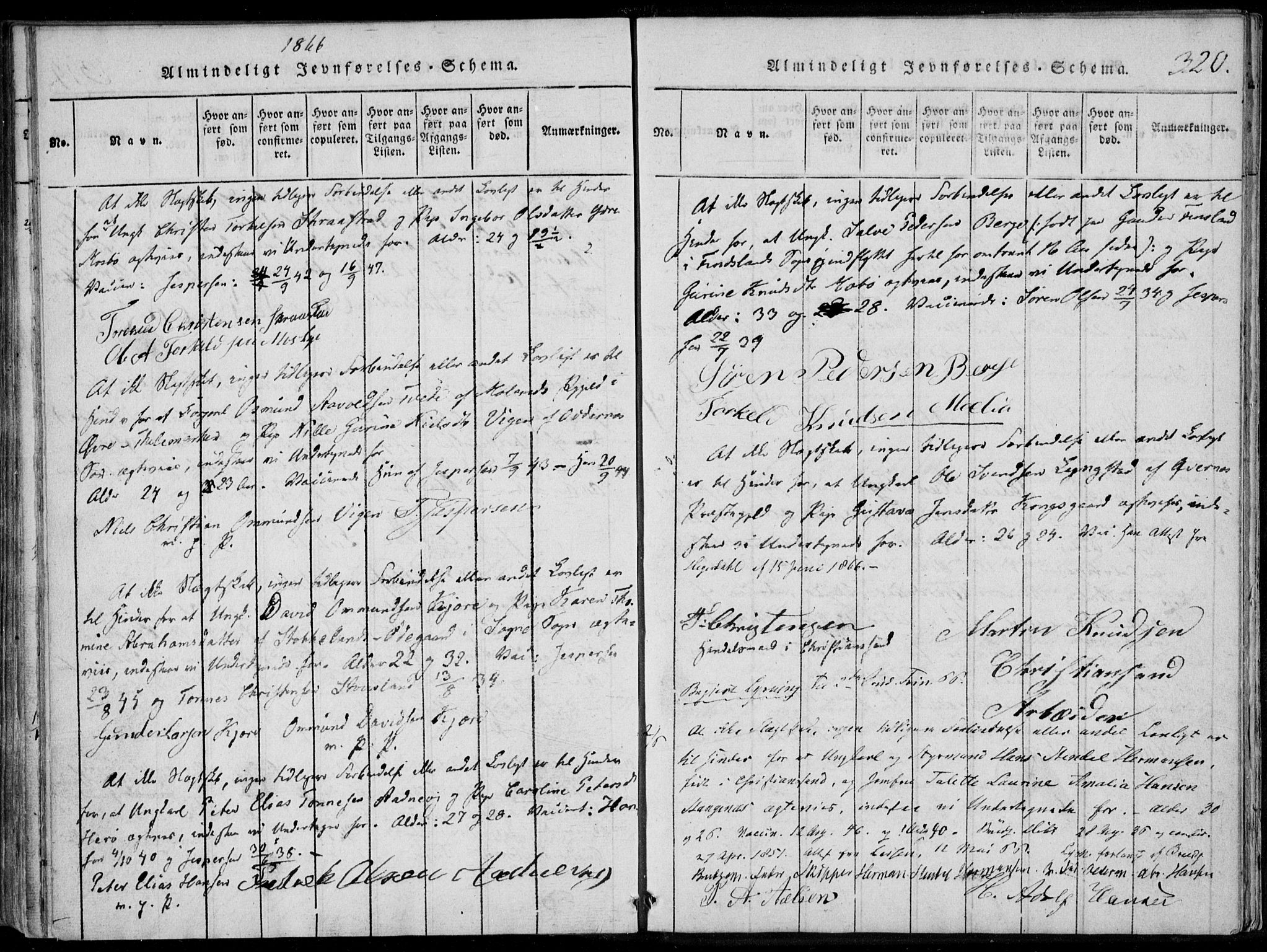 Oddernes sokneprestkontor, AV/SAK-1111-0033/F/Fa/Faa/L0005: Ministerialbok nr. A 5, 1820-1838, s. 320