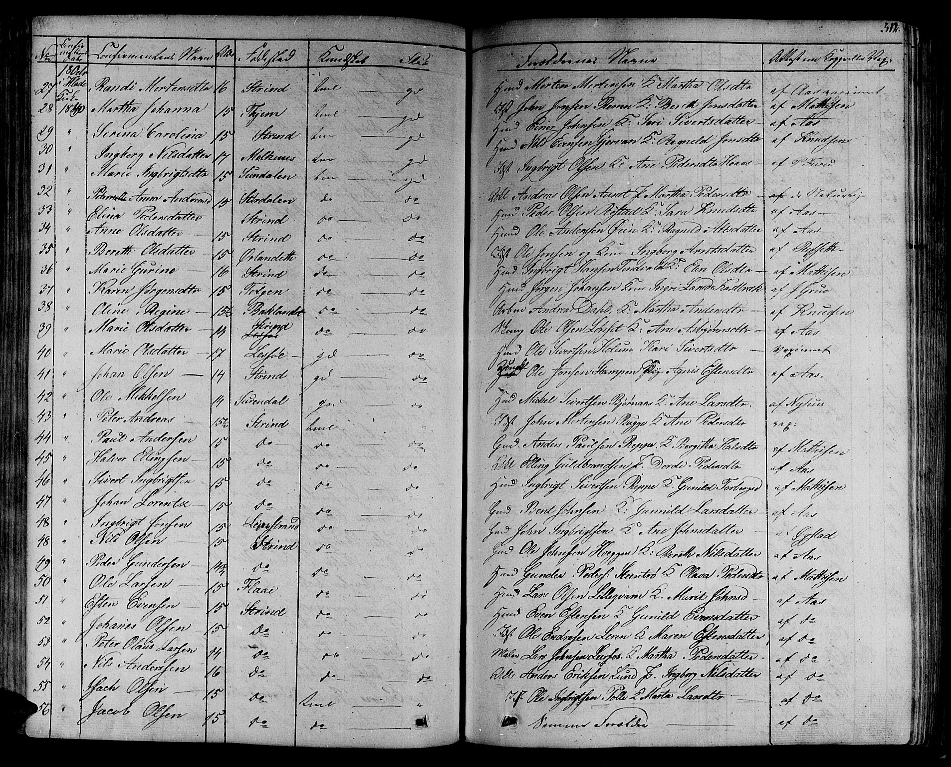 Ministerialprotokoller, klokkerbøker og fødselsregistre - Sør-Trøndelag, SAT/A-1456/606/L0286: Ministerialbok nr. 606A04 /1, 1823-1840, s. 312