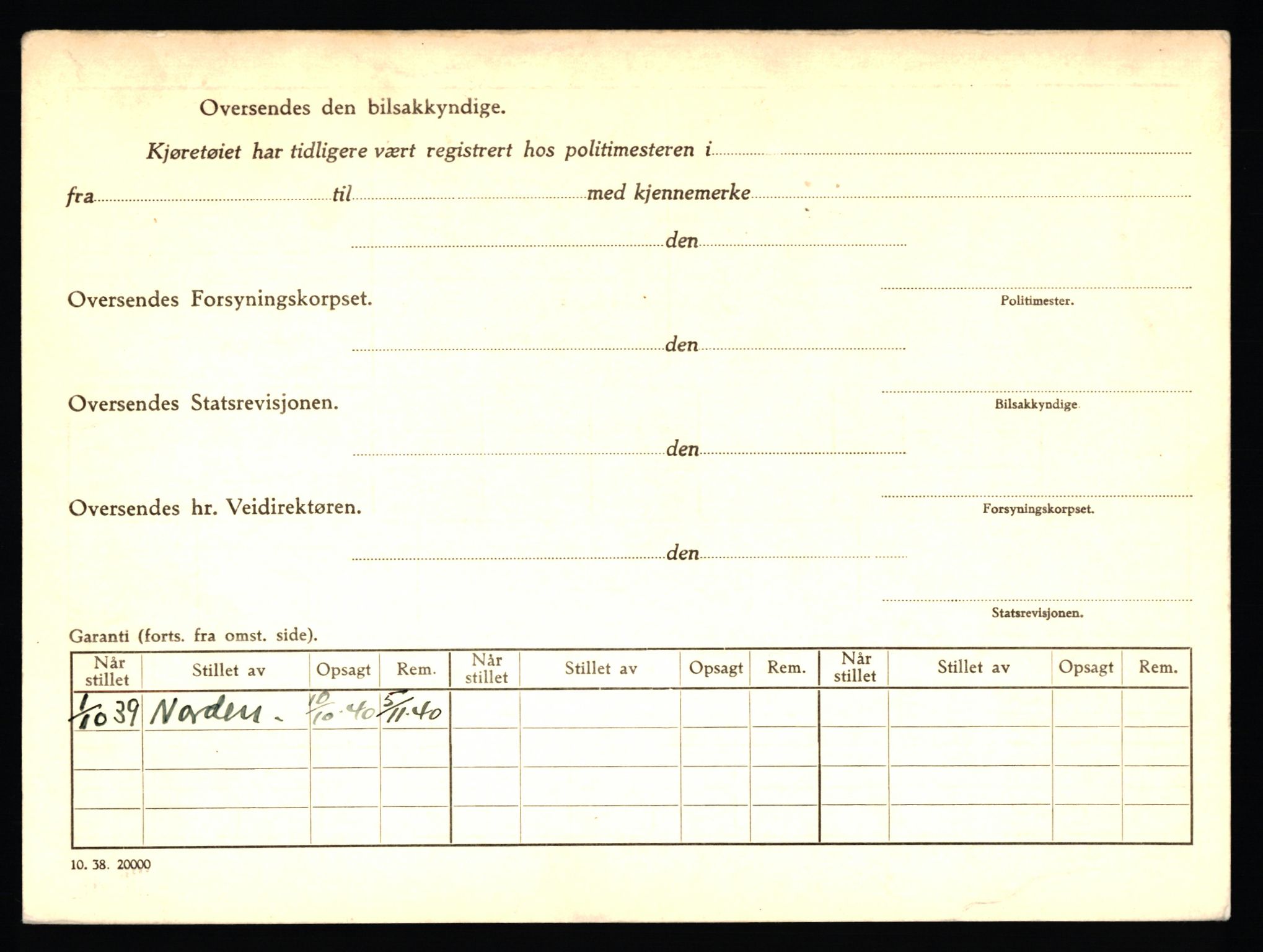 Stavanger trafikkstasjon, SAST/A-101942/0/F/L0004: L-1000 - L-1349, 1930-1971, s. 944